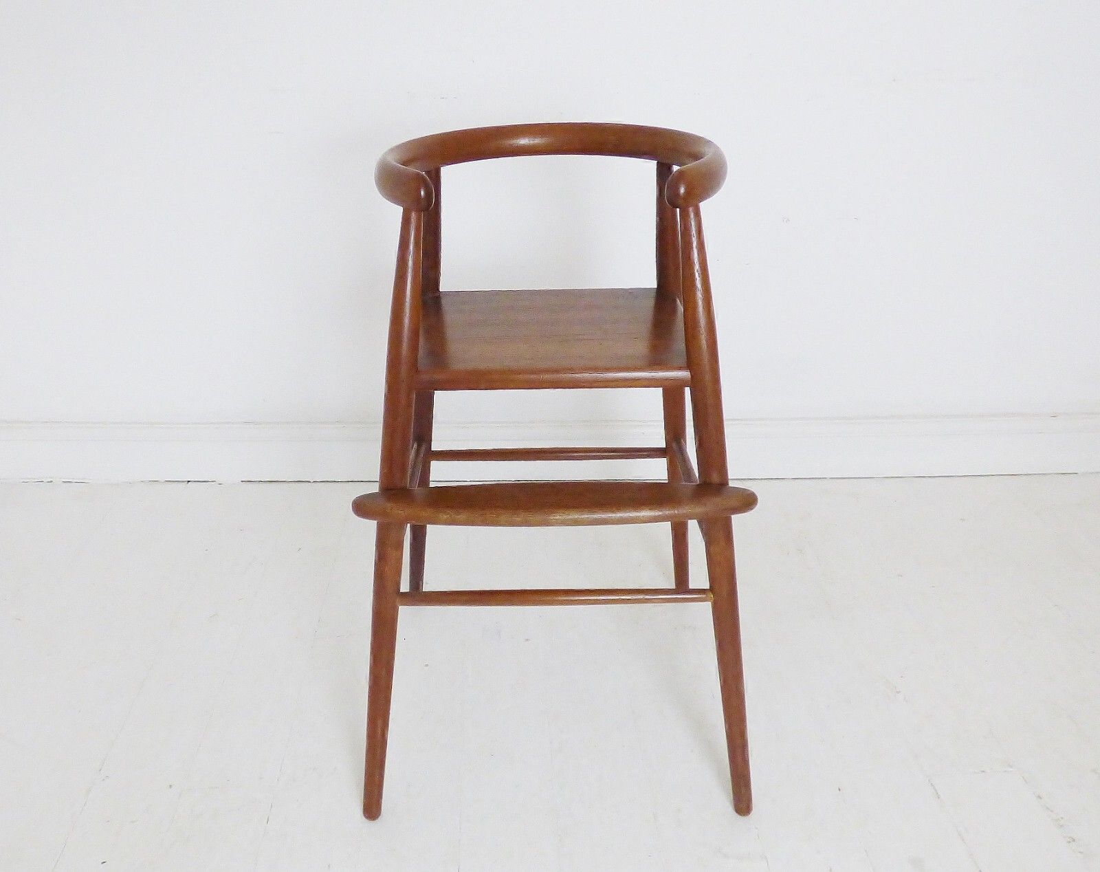 Stunning Vintage Danish Teak Nanna Ditzel 115 Children's High Chair 1950's photo vinterior
