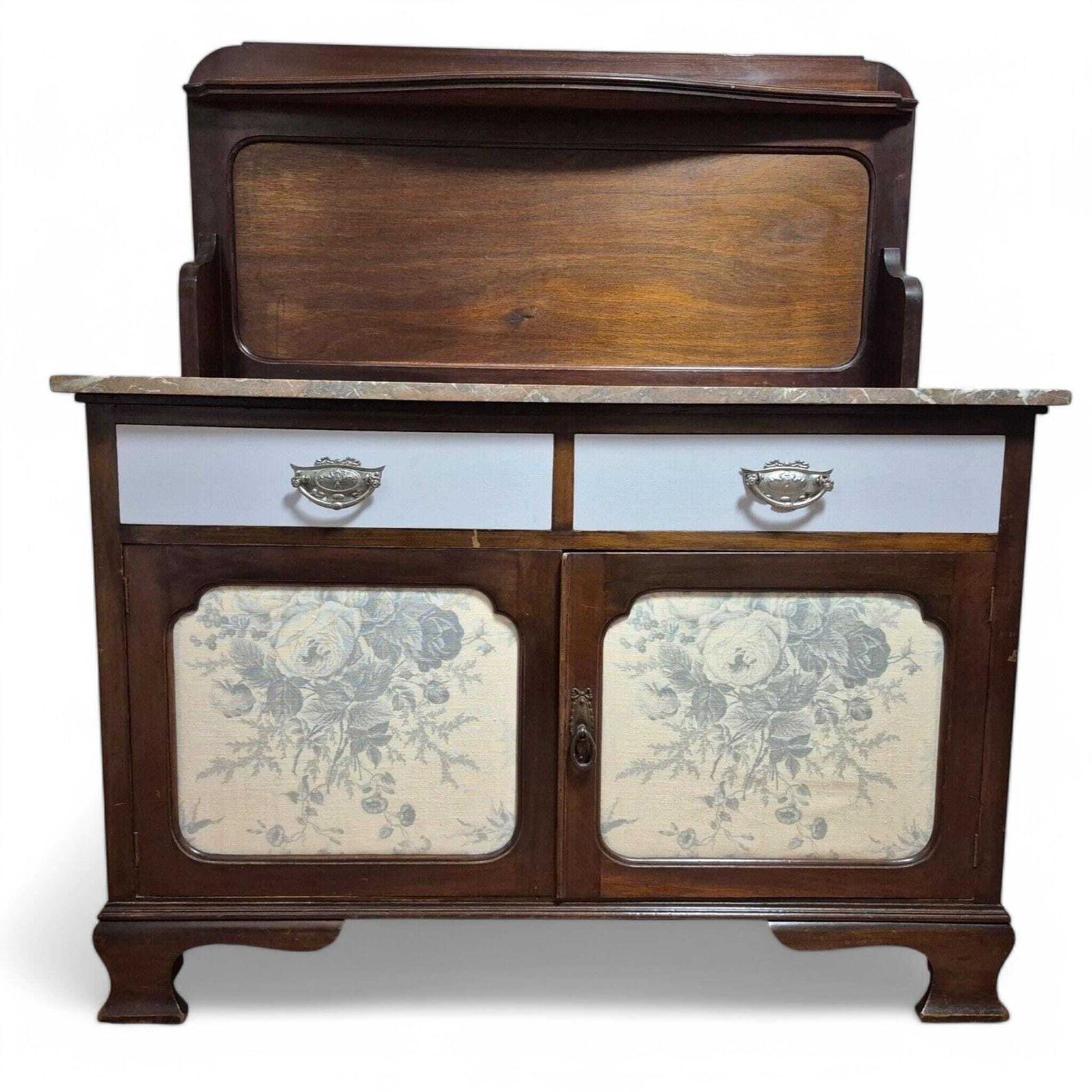 Antique Edwardian Marble Topped Washstand Cupboard By Wadham And Sons Ltd Circa 1910 photo for sale