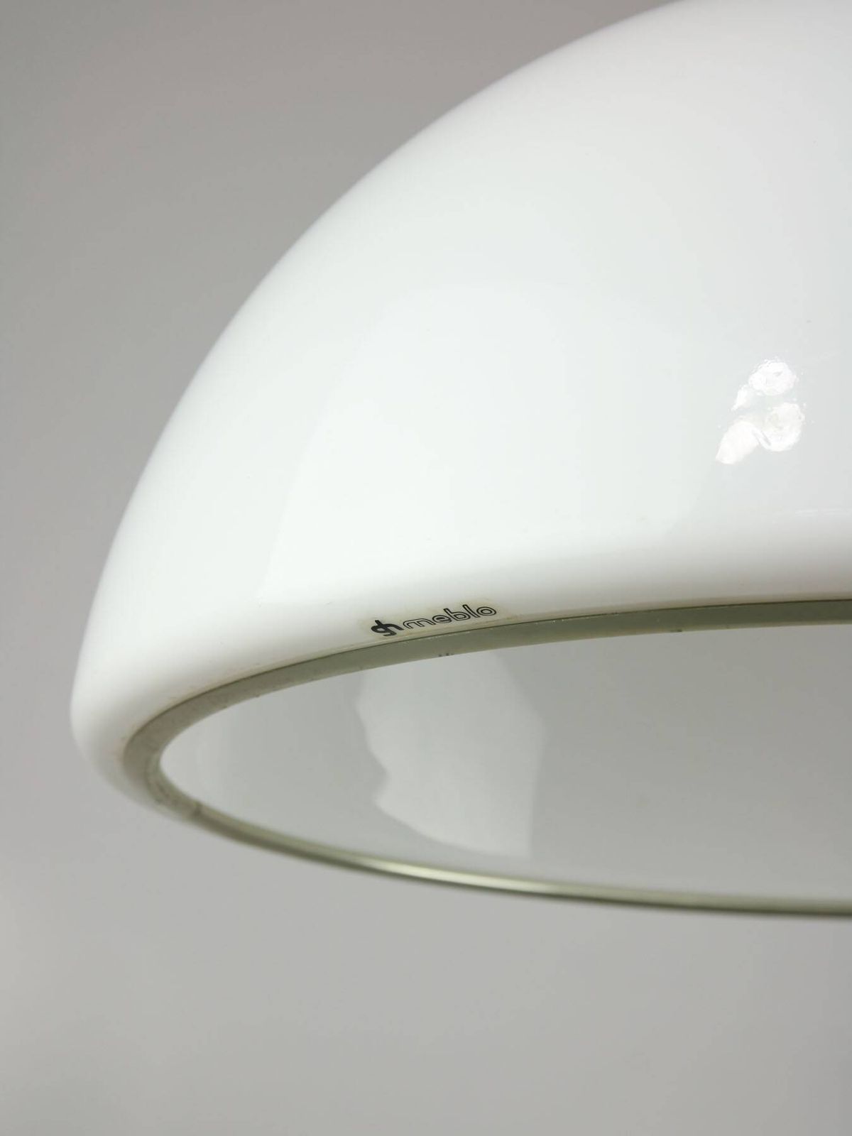 photo for sale Space Age White Pendant By Luigi Massoni For Guzzini, 1960s