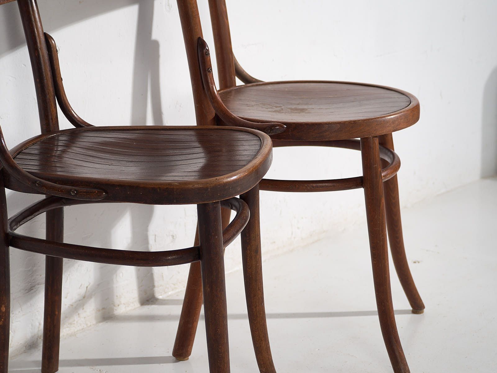 Antique Bentwood Chairs (C.1940). Set Of 4 Pieces #5 photo vinterior