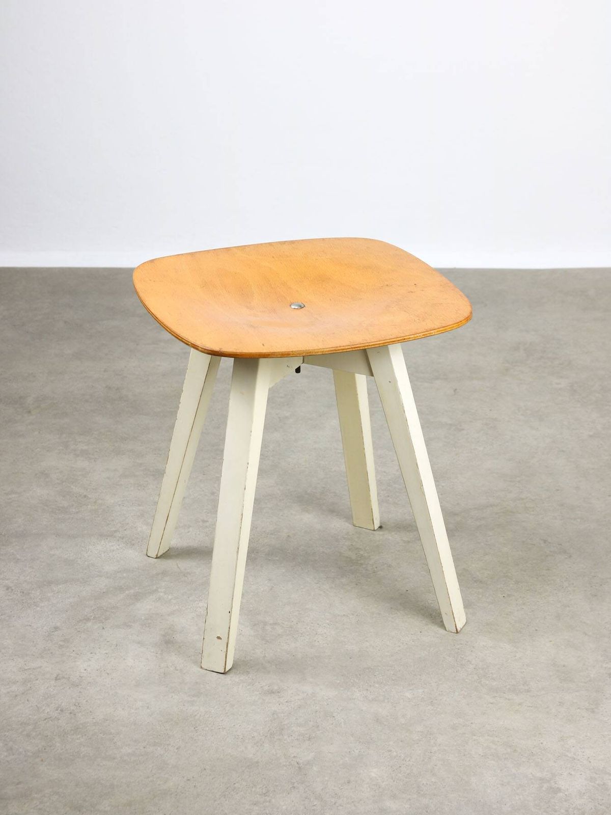 Vintage Plywood Crossbar Stool By Niko Kralj, 1954 photo vinterior