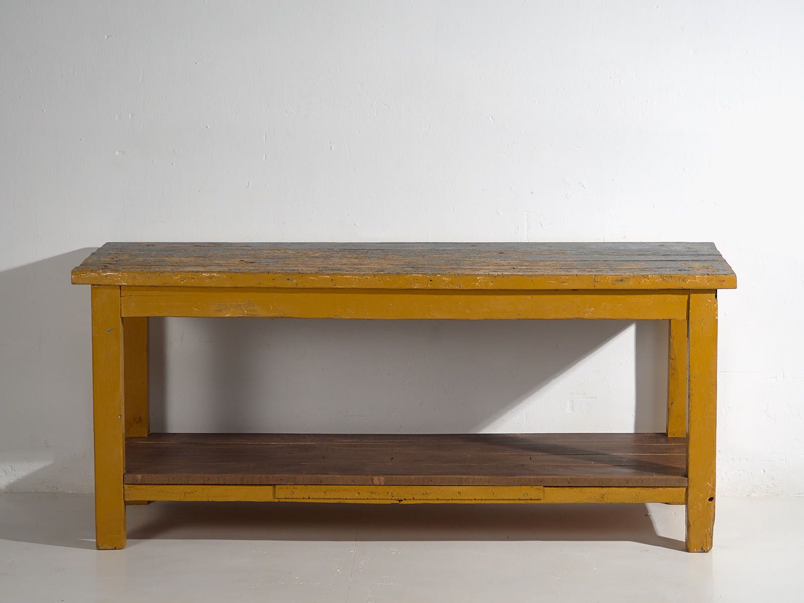 Table d'époque allongée avec tablette inférieure (vers 1920) #17 photo vinterior