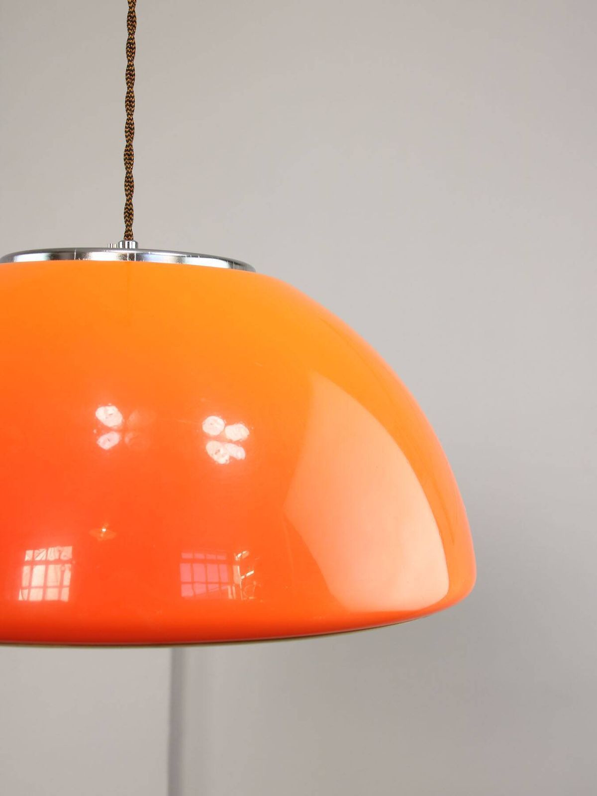 Space Age Cabras Pendant Lamp By Luigi Massoni For Guzzini, 1960s photo Lighting