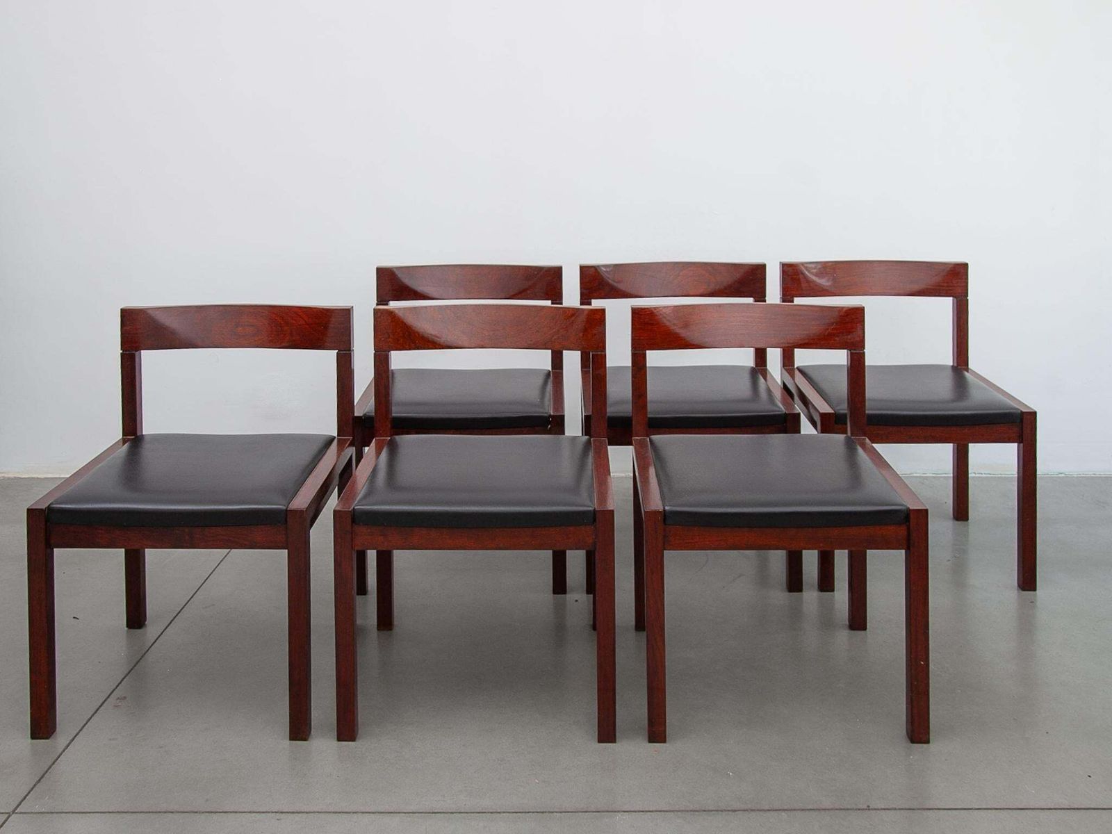 photo vinterior Set Of Six Minimalistic Dining Chairs Designed By Alfred Hendrickx, 1959 Belform