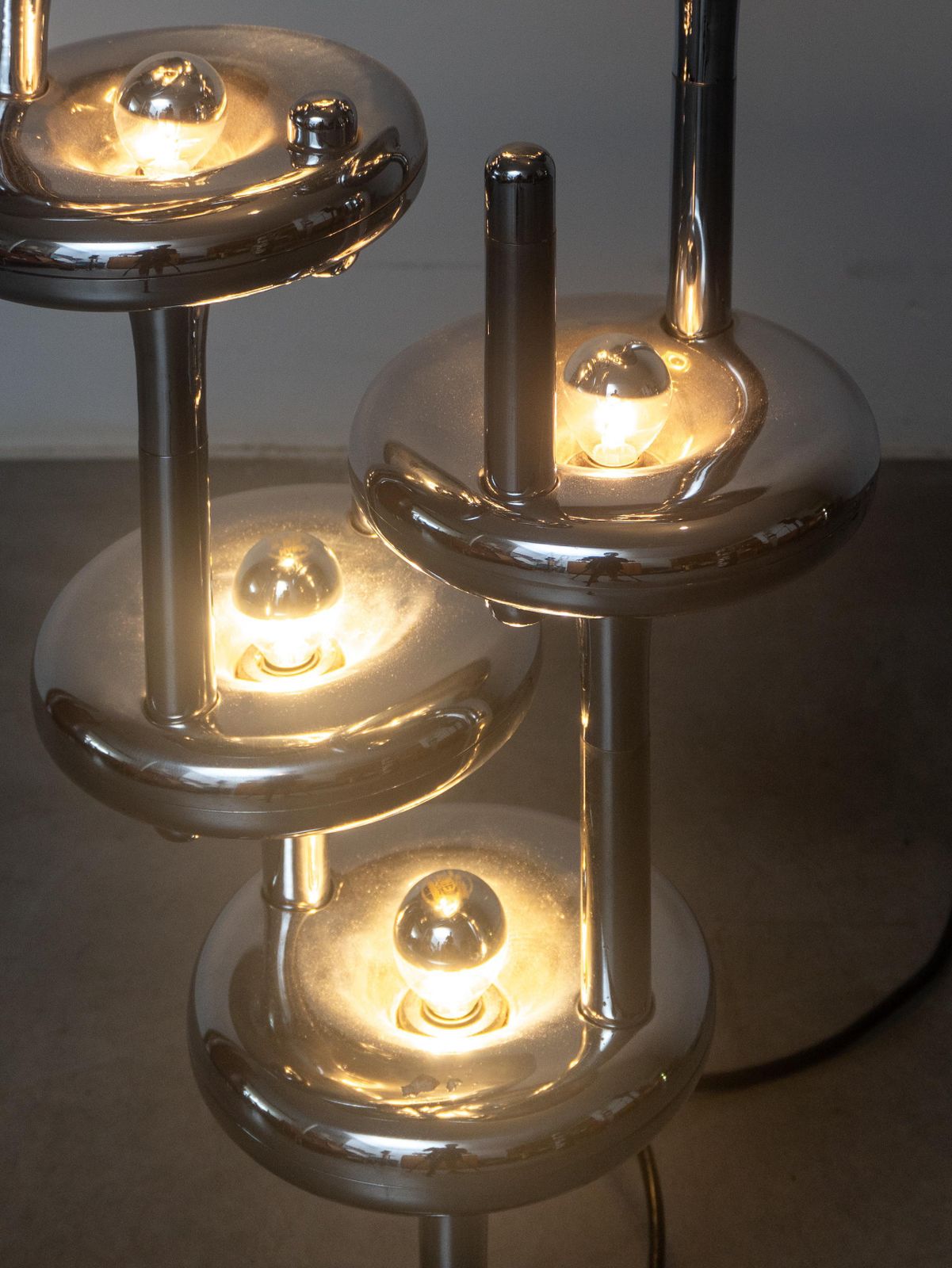Sculpture Set Of Two Modular Nagel 1960s Space Age Floor Lamps, Made In Germany photo furniture