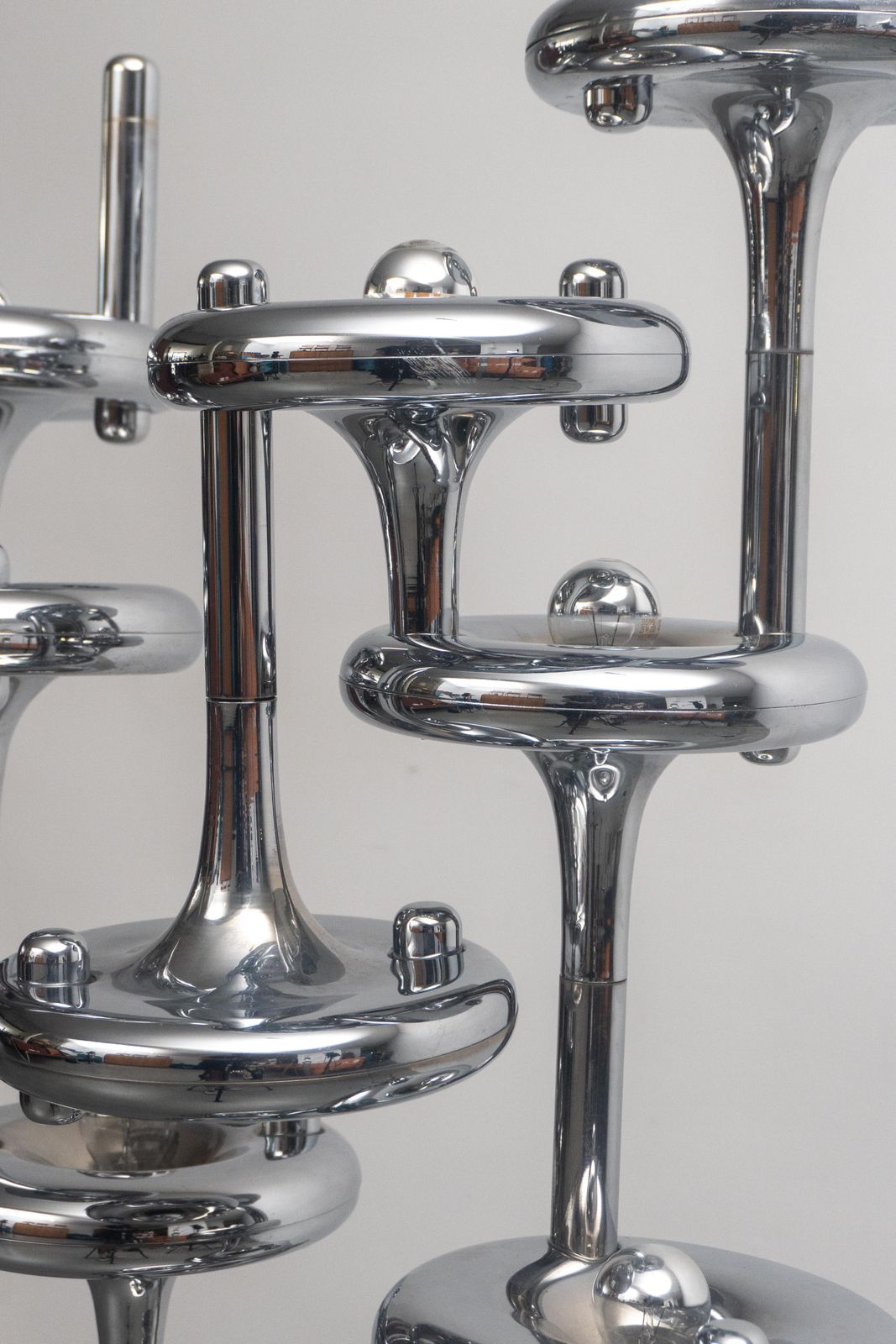 photo buy Sculpture Set Of Two Modular Nagel 1960s Space Age Floor Lamps, Made In Germany
