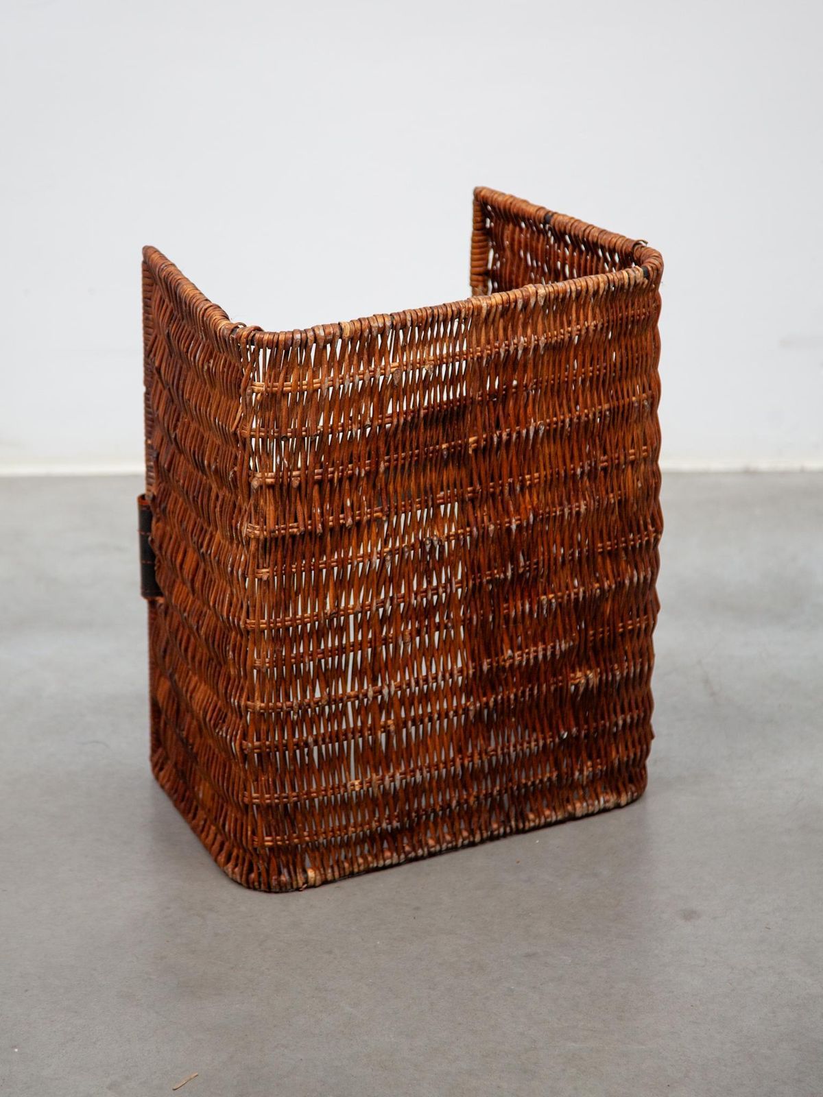 French Rattan Magazine Rack / Newspaper Rack 60s Mid Century Vintage photo buy