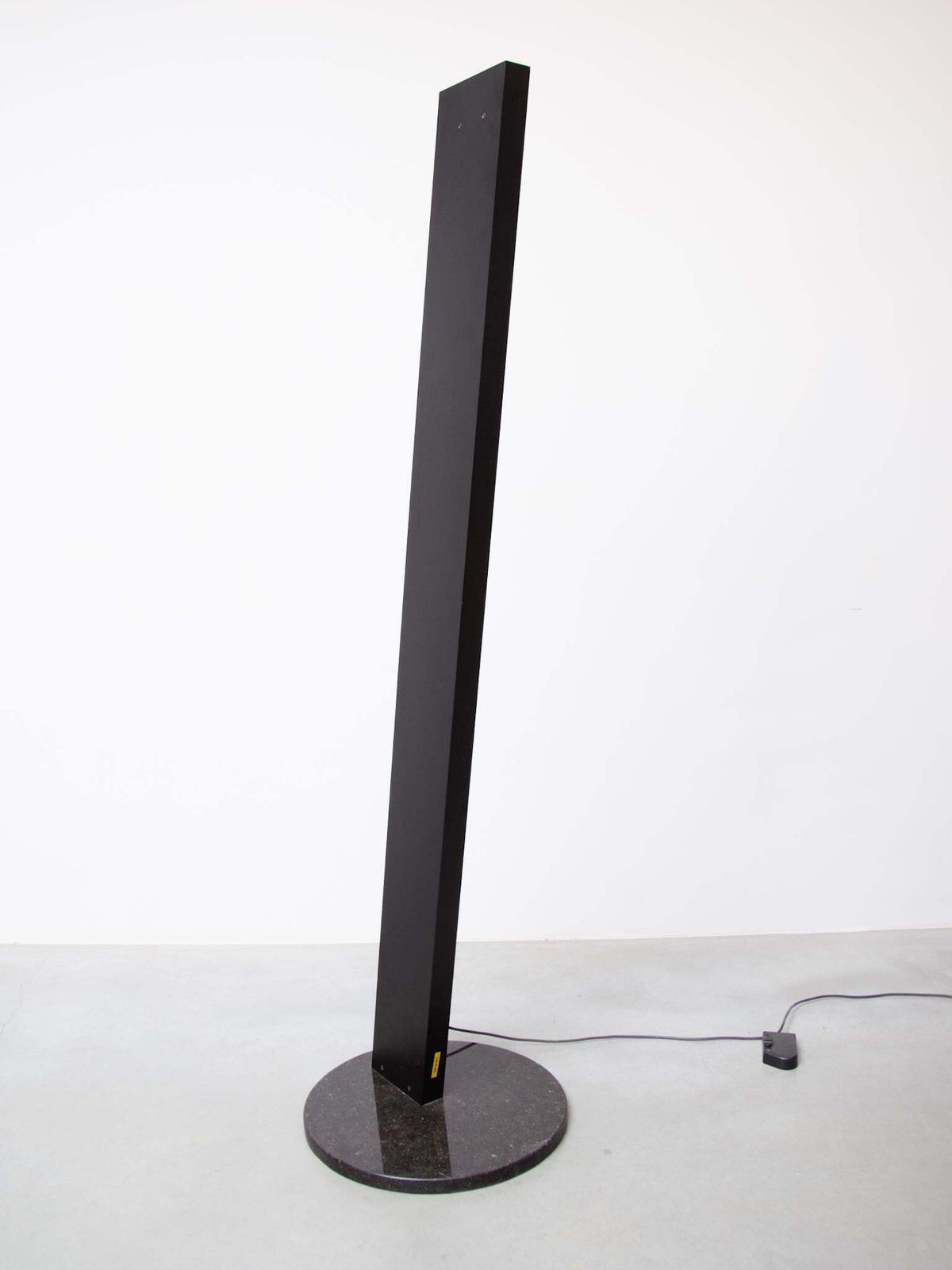 Floor Lamp Large Black Plated Metal Uplighter, 1980s By Poltrona Frau photo furniture