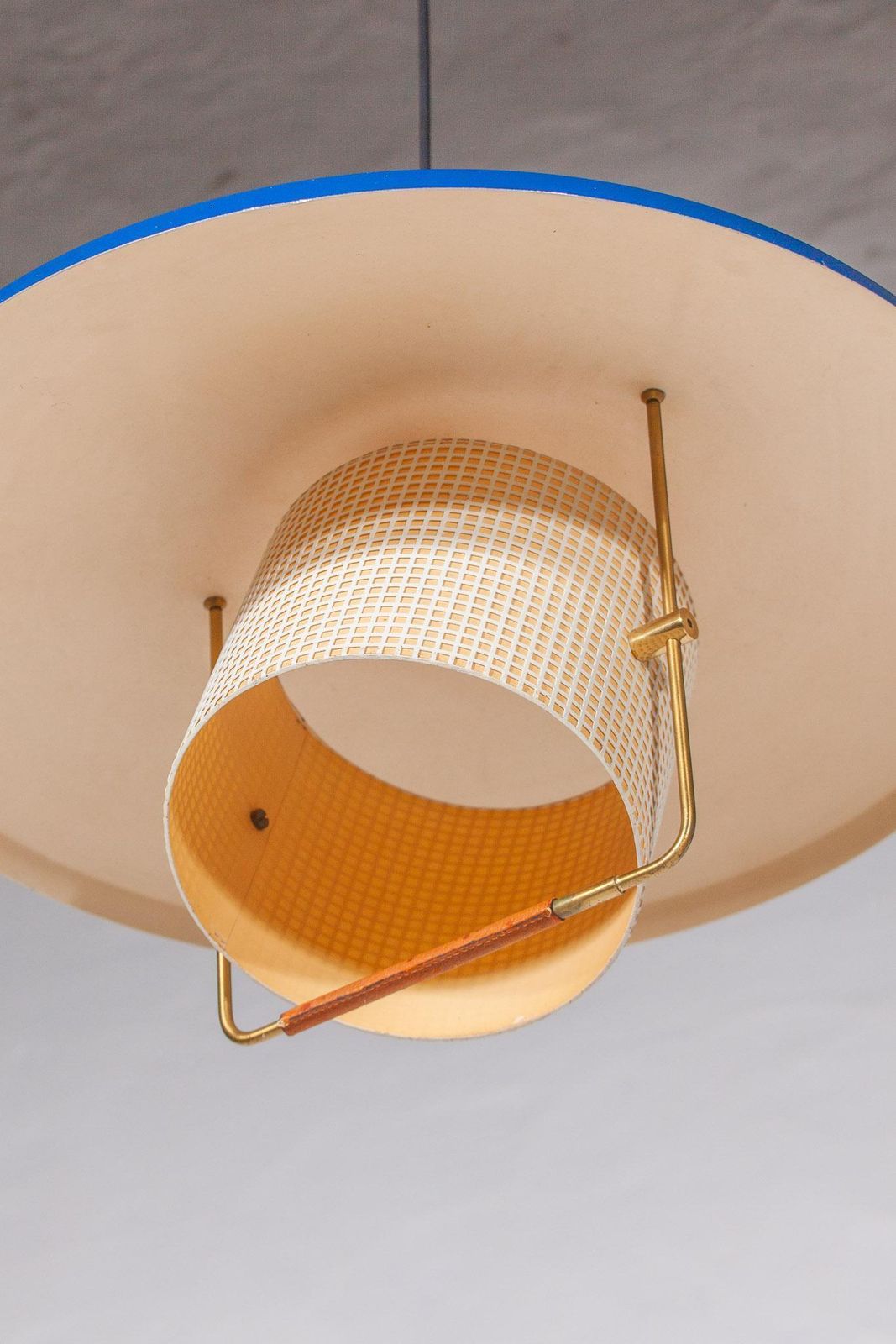 photo furniture 1950s Blue Counterweight Pendant By Gaetano Sciolari For Stilnovo