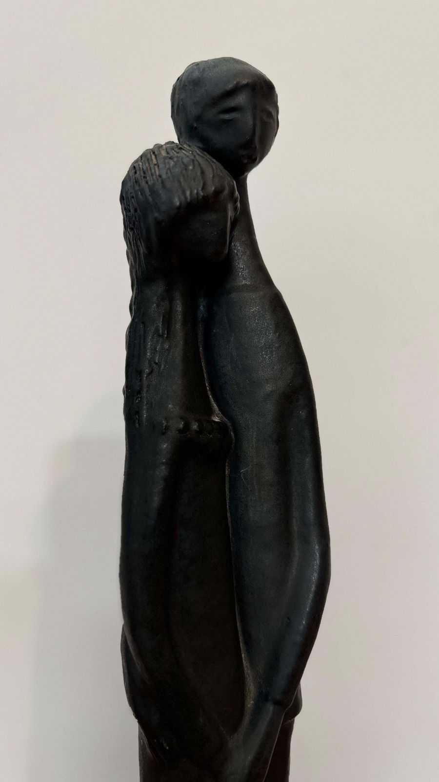763.0 Black Glazed Sculpture Ceramic By Elie Van Damme, Belgium, 1960s photo