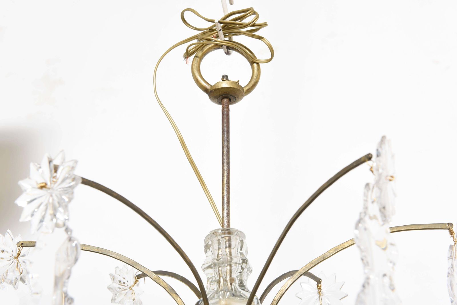 Louis XV Crystal Twelve Arms Chandelier, Maison Bagues, France photo vintage