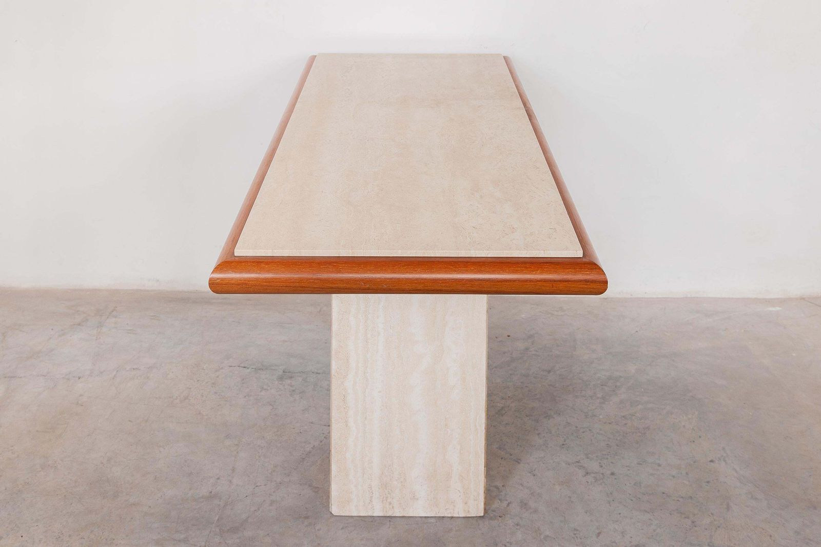 Travertine Console Table, Italy 1970s photo Furniture