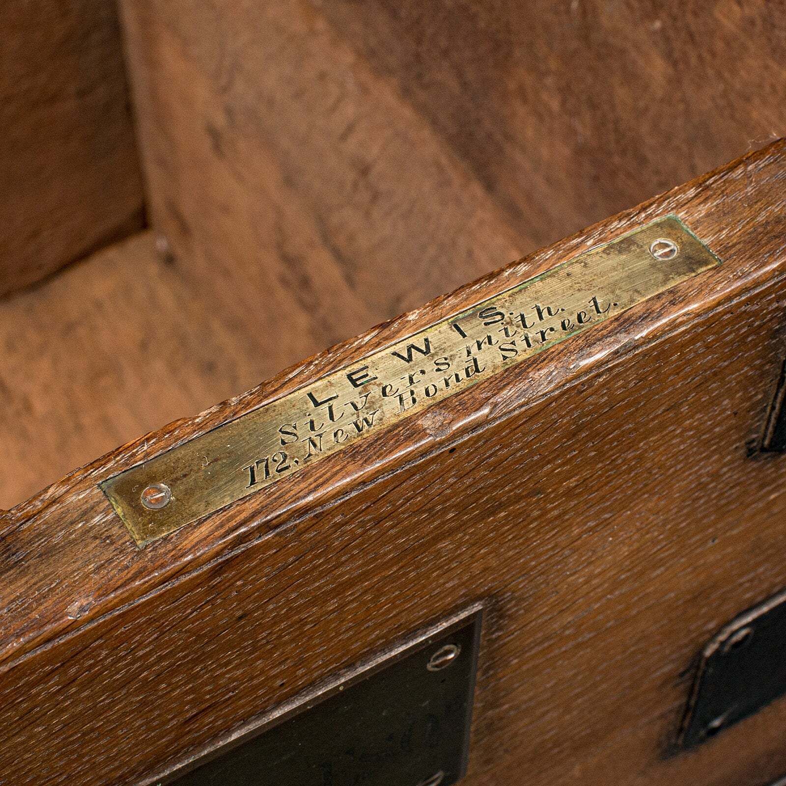 Furniture Antique Silver Chest, English, Oak, Cast Iron, Storage Trunk, Victorian, C.1860 photo