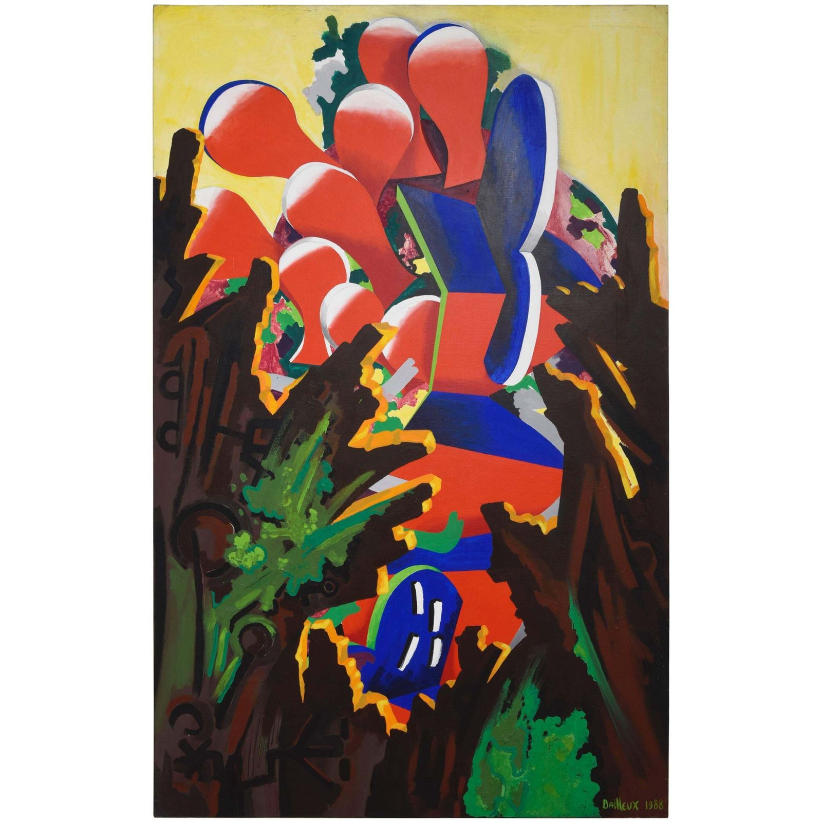 Contemporary Art By Cesar Bailleux "Het Venster, " 1988, Belgium