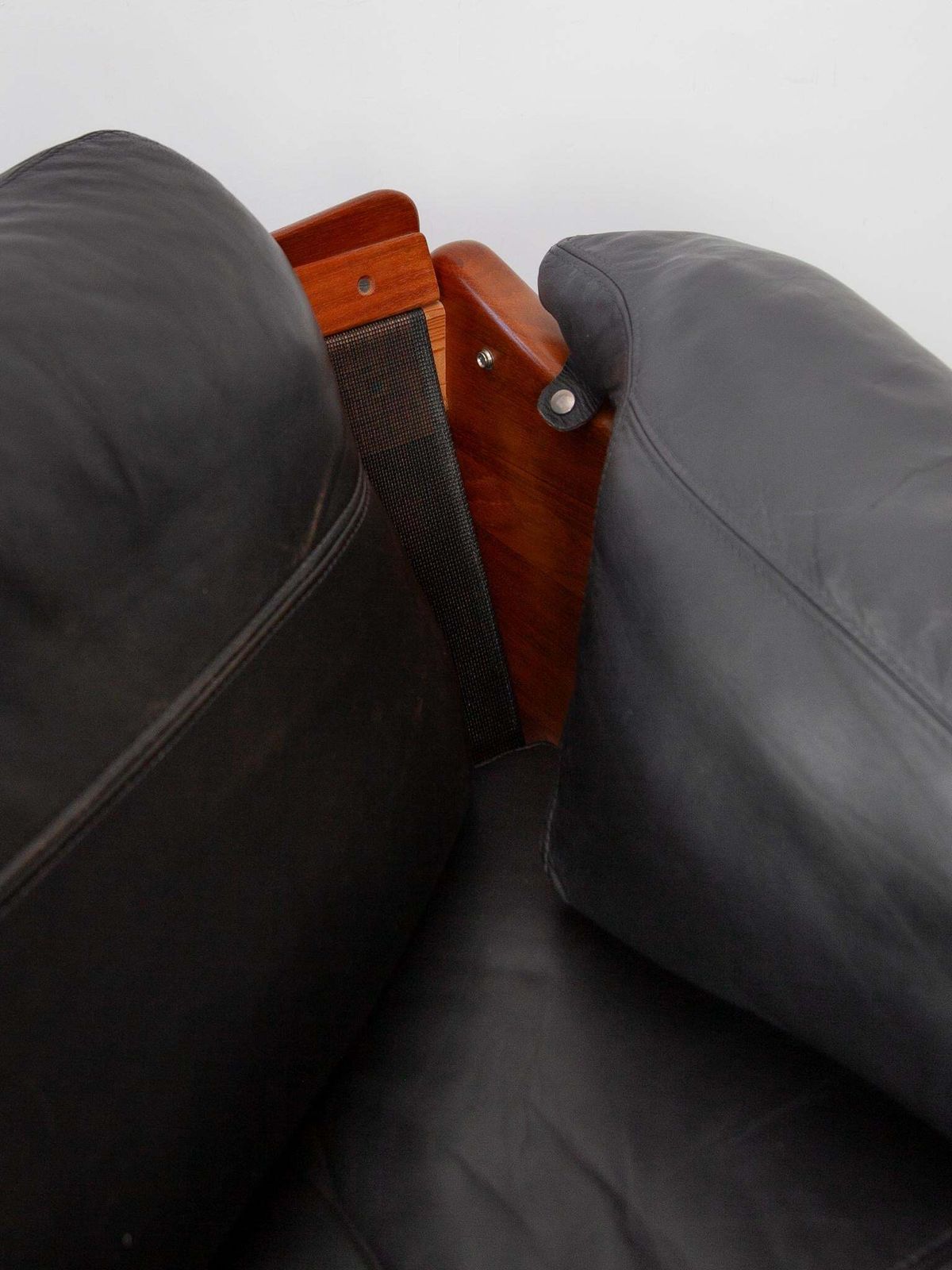 4026.0 A. Mikael Laursen & Søn, Modern Brutalist Solid Teak Set Of Two Lounge Chairs photo