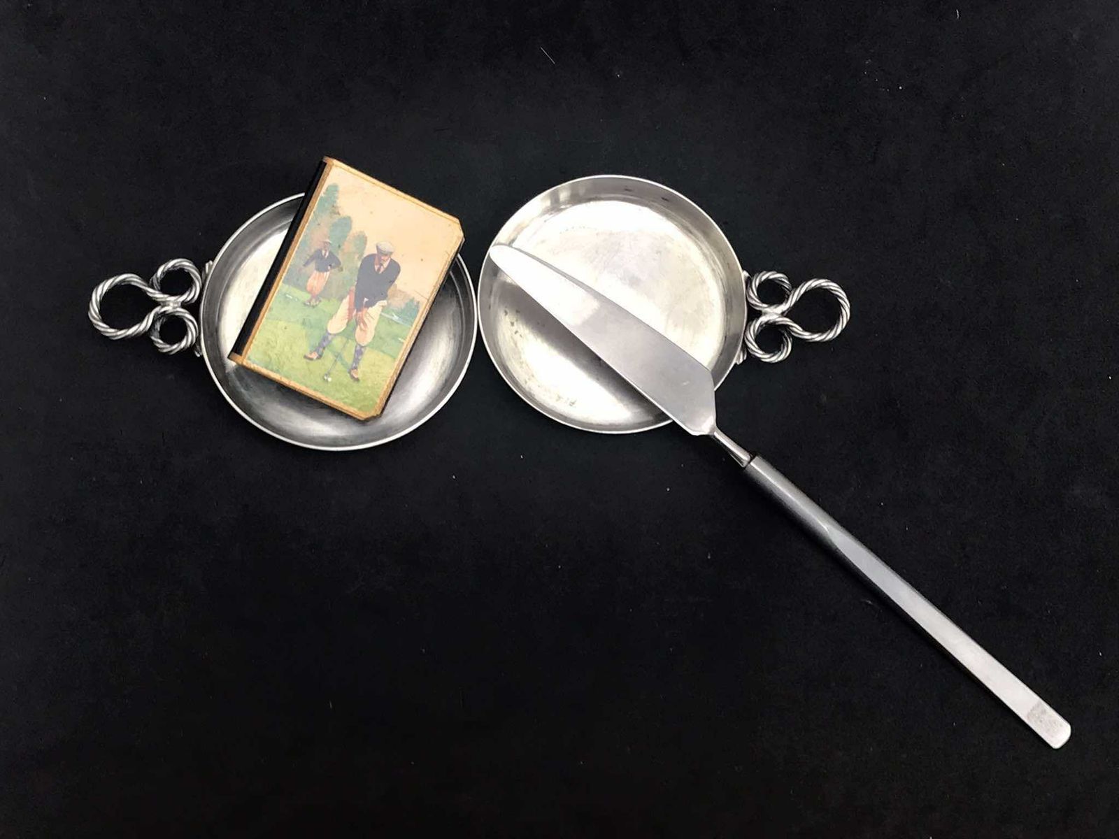 photo furniture Christofle Set 2 Small Dishes/ Taste Wine, Coasters/ Individual Ashtrays Rare Silver Plated Table Decor Gift For Hostess Smoker Tobacciana