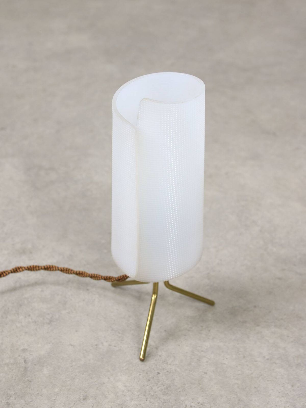 Mid Century Italian Plastic And Brass Table Lamp photo 232.0