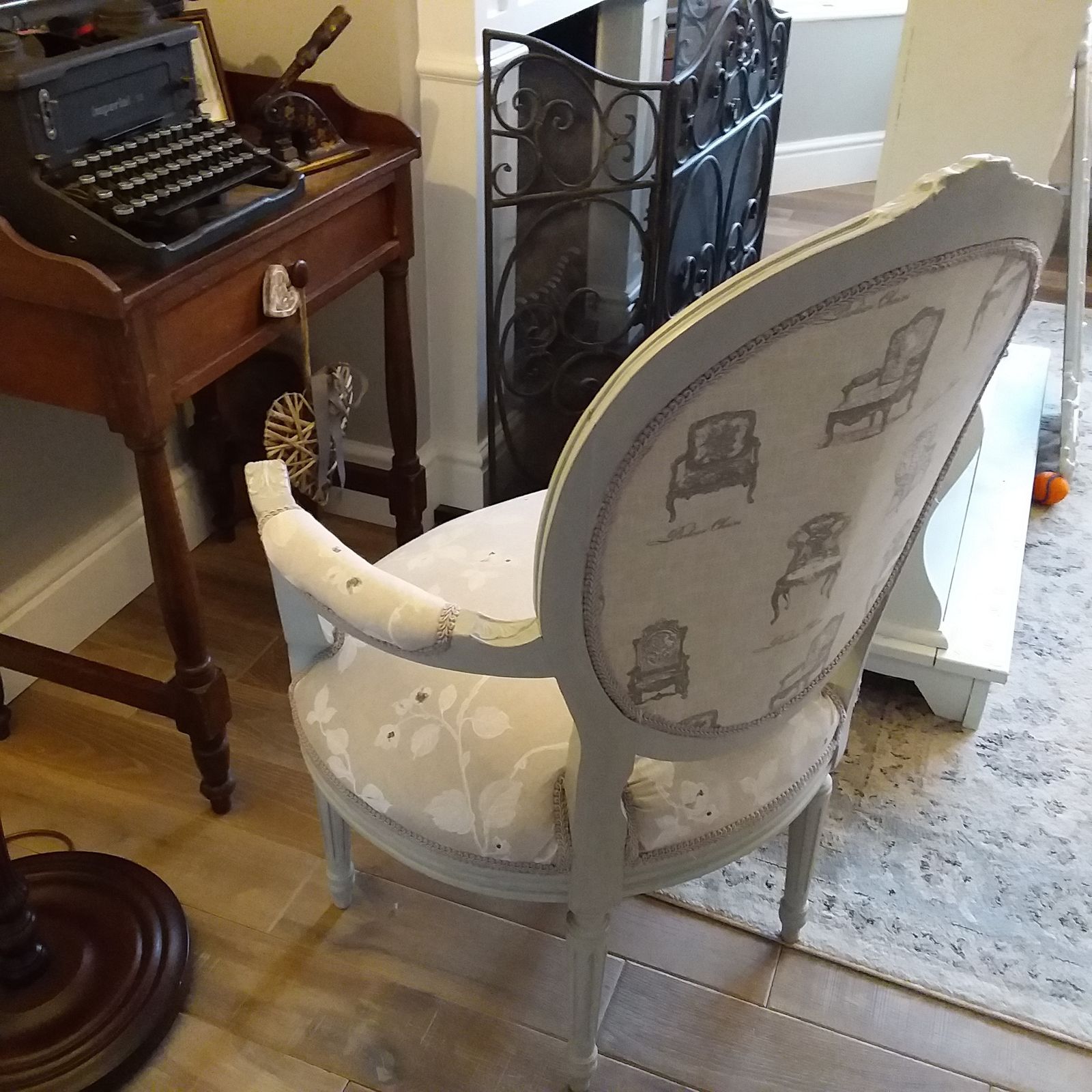 Reupholstered Louis XVI Style Chair photo 170.0