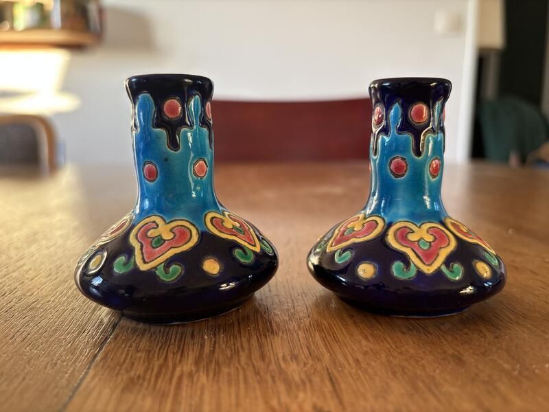 3 Vases Miniatures Longwy photo furniture