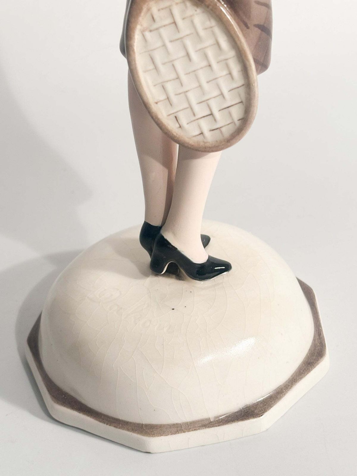 photo vinterior Goldscheider Ceramic Figurine Of A Tennis Player By Stefan Dakon From The 1930s