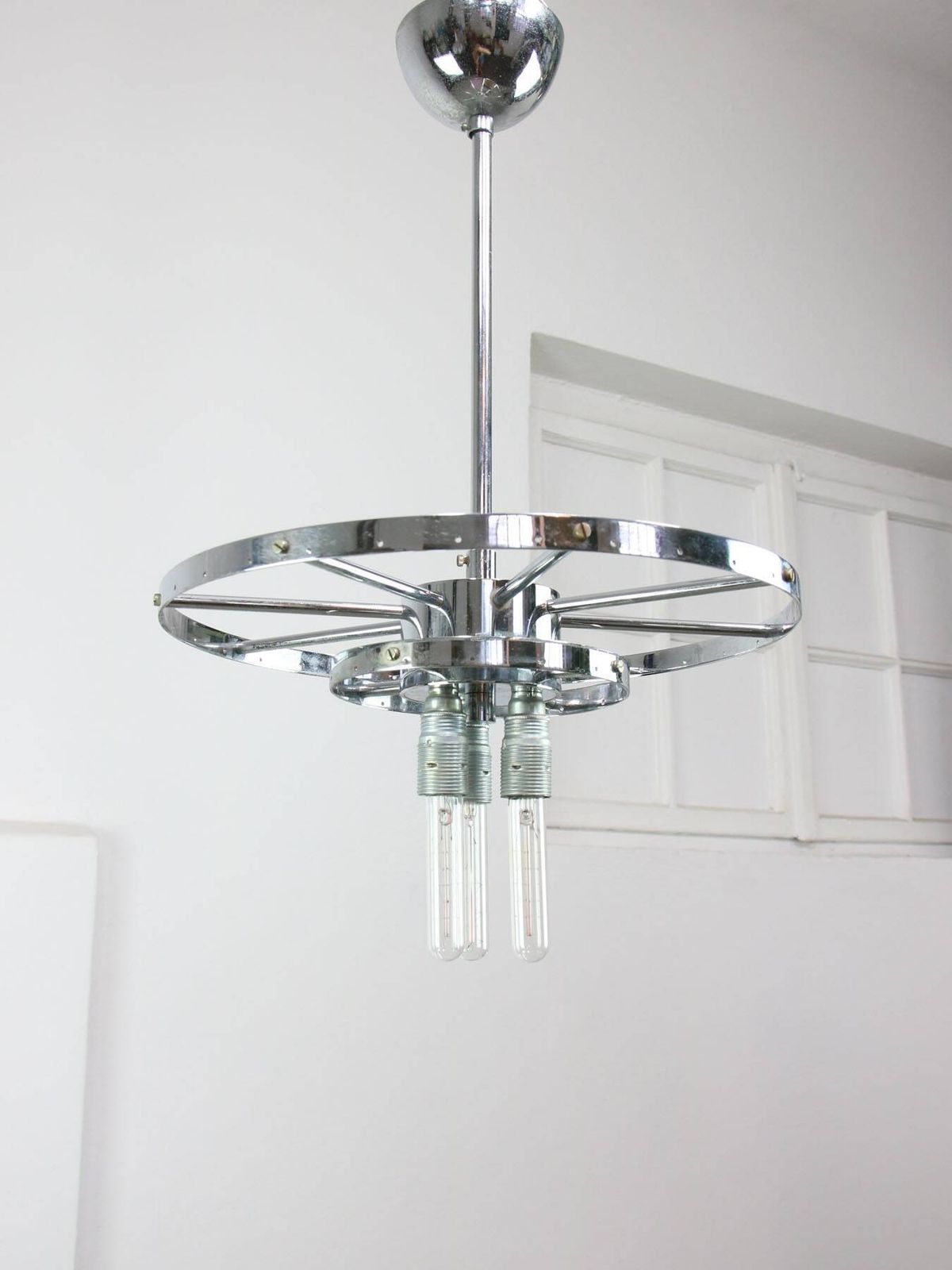 photo vintage Mid Century Italian Crystal Teardrop Chandelier, 1960s