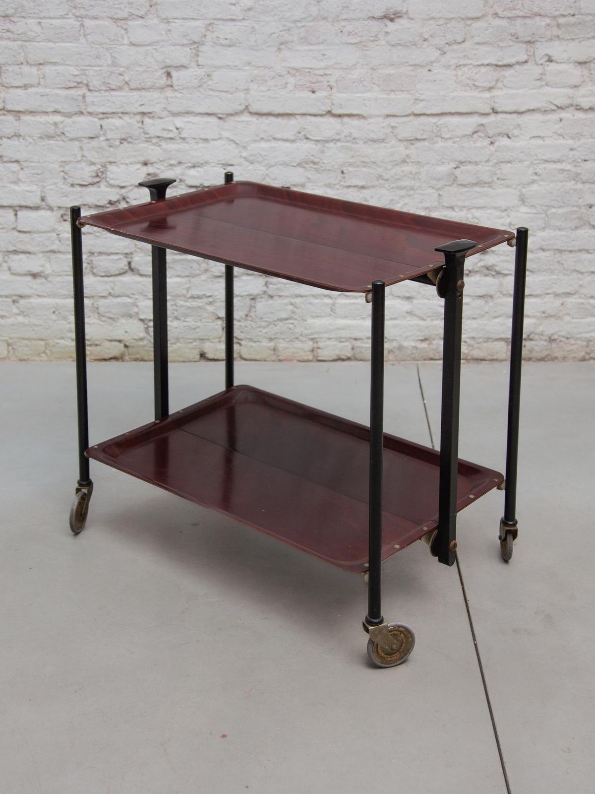 Folding Serving Tea   Bar Cart From Bremshey & Co, 1960s photo vinterior