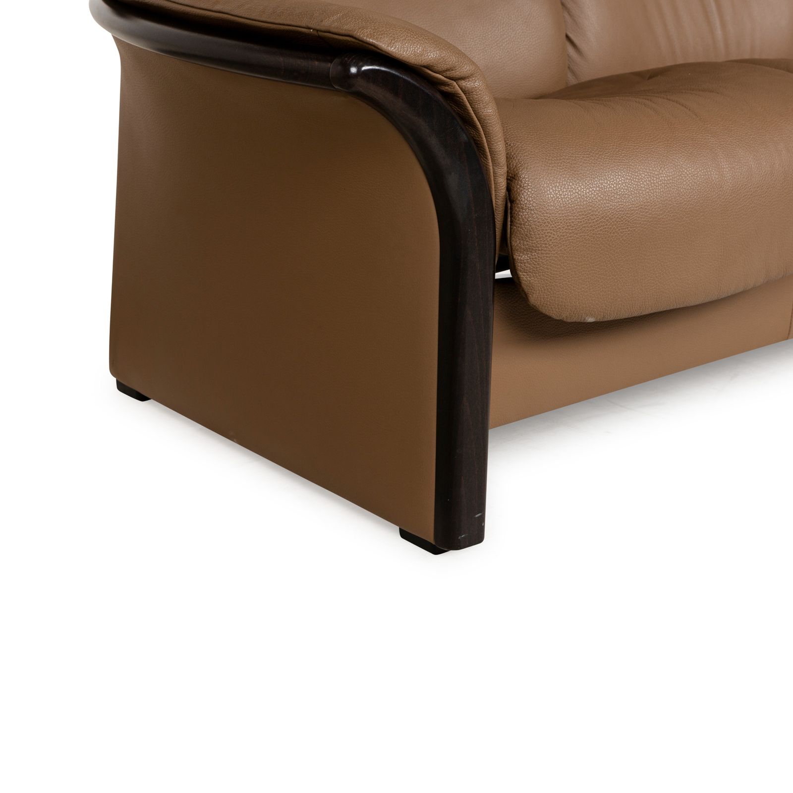 Stressless Eldorado Leather Three Seater Brown Beige Sofa Manual Function photo buy