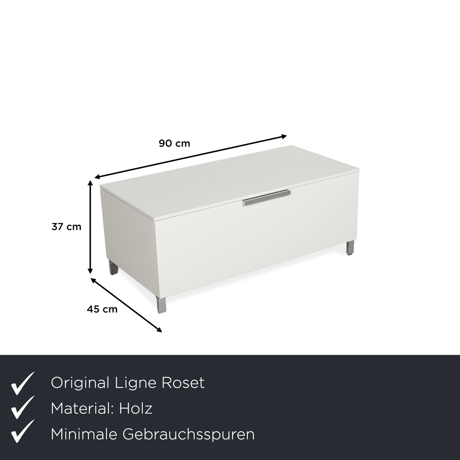Ligne Roset Everywhere Wooden Sideboard White Lowboard photo furniture