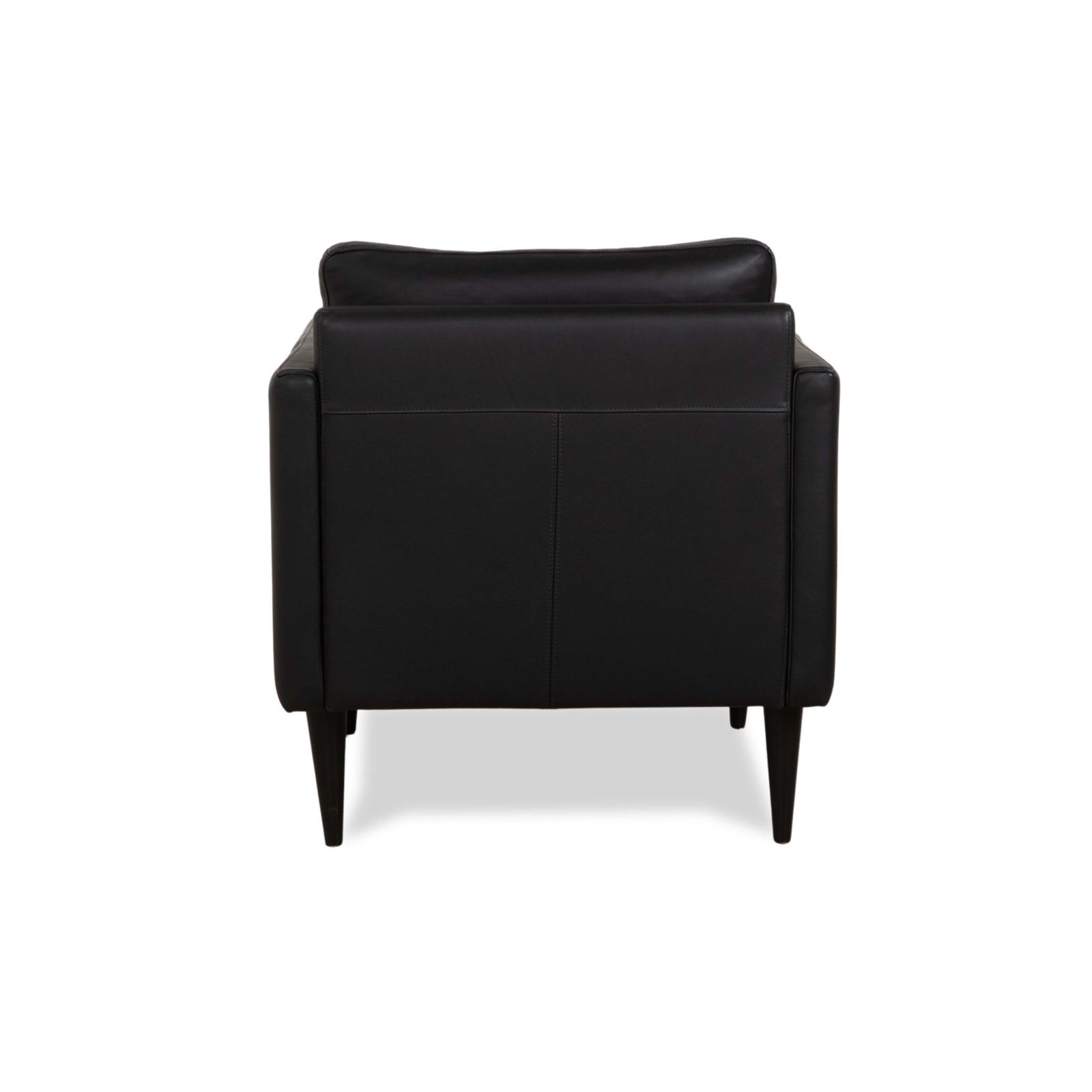 Fauteuil Violetta Edita en cuir noir anthracite photo buy