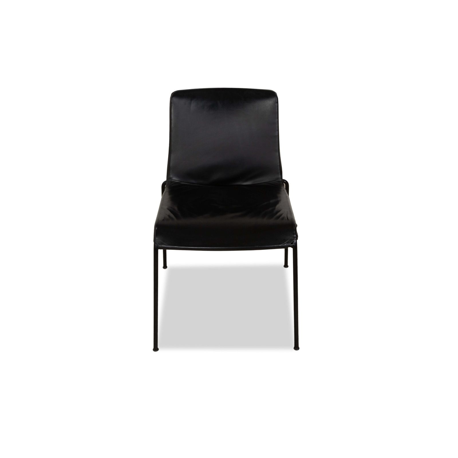 photo furniture Set Van 8 Walter Knoll Liz 1300 Leren Stoelen Zwart