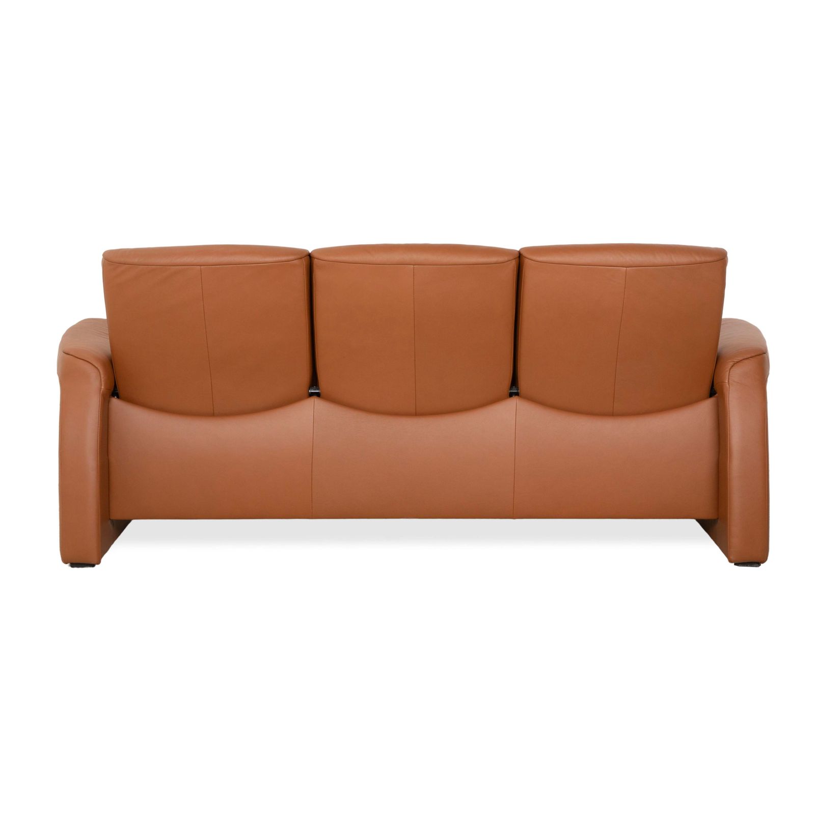 photo furniture Canapé 3 places Stressless Sapphire en cuir marron, fonction manuelle