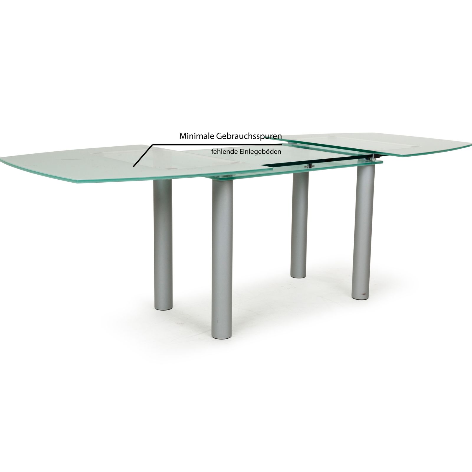 Völker Design Pescara Glass Dining Table Grey Dining Room photo vinterior