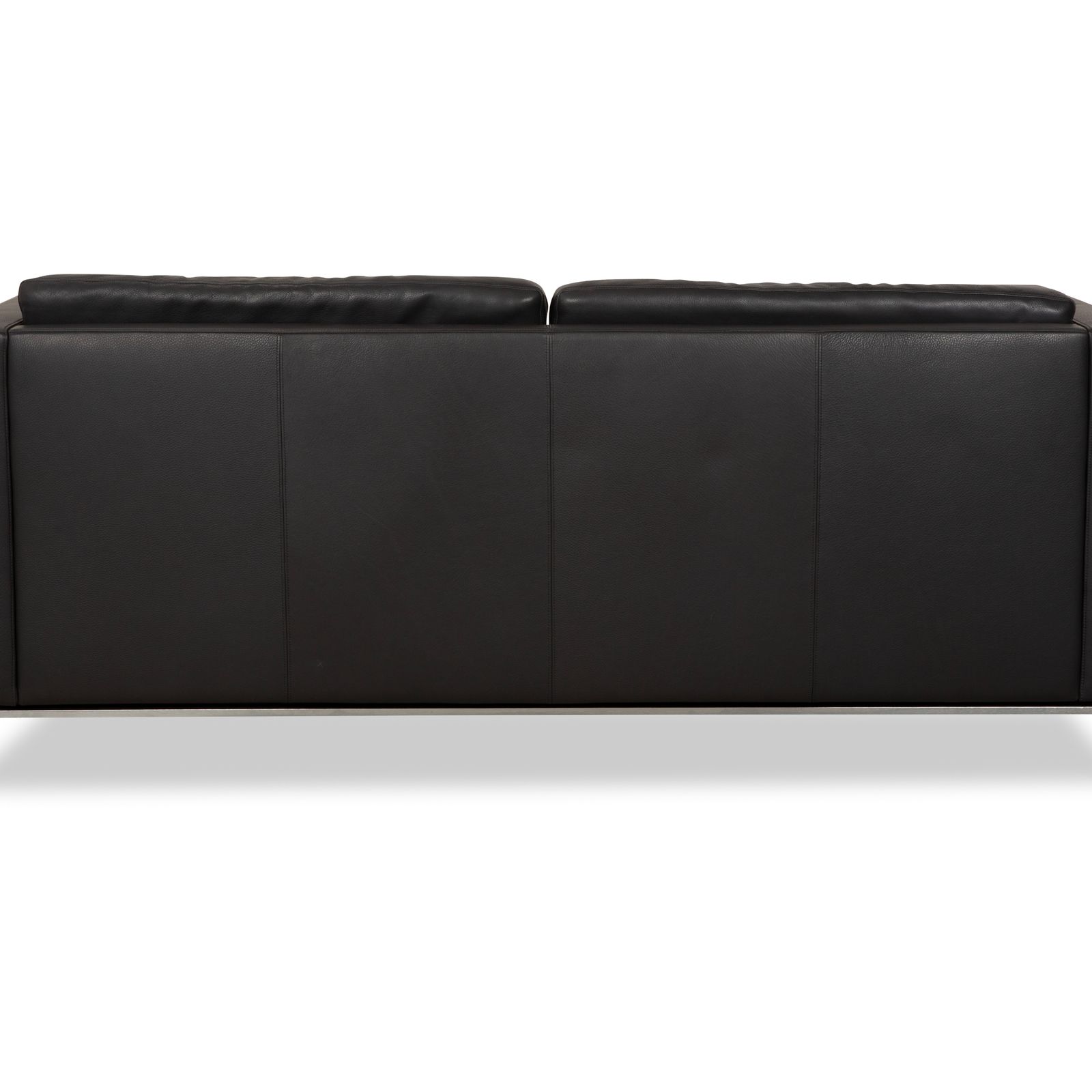 photo for sale Canapé Walter Knoll Foster 500 en cuir gris anthracite foncé, 3 places
