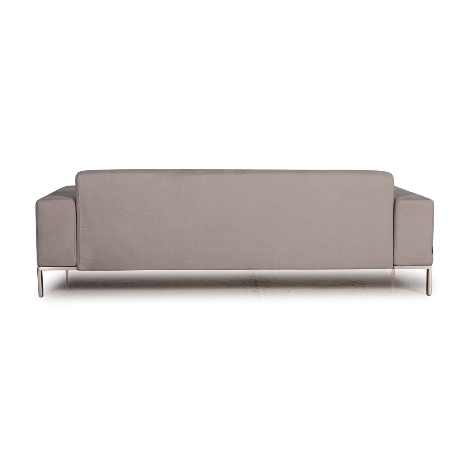 Zanotta Alfa Fabric Sofa Gray Two Seater photo vintage