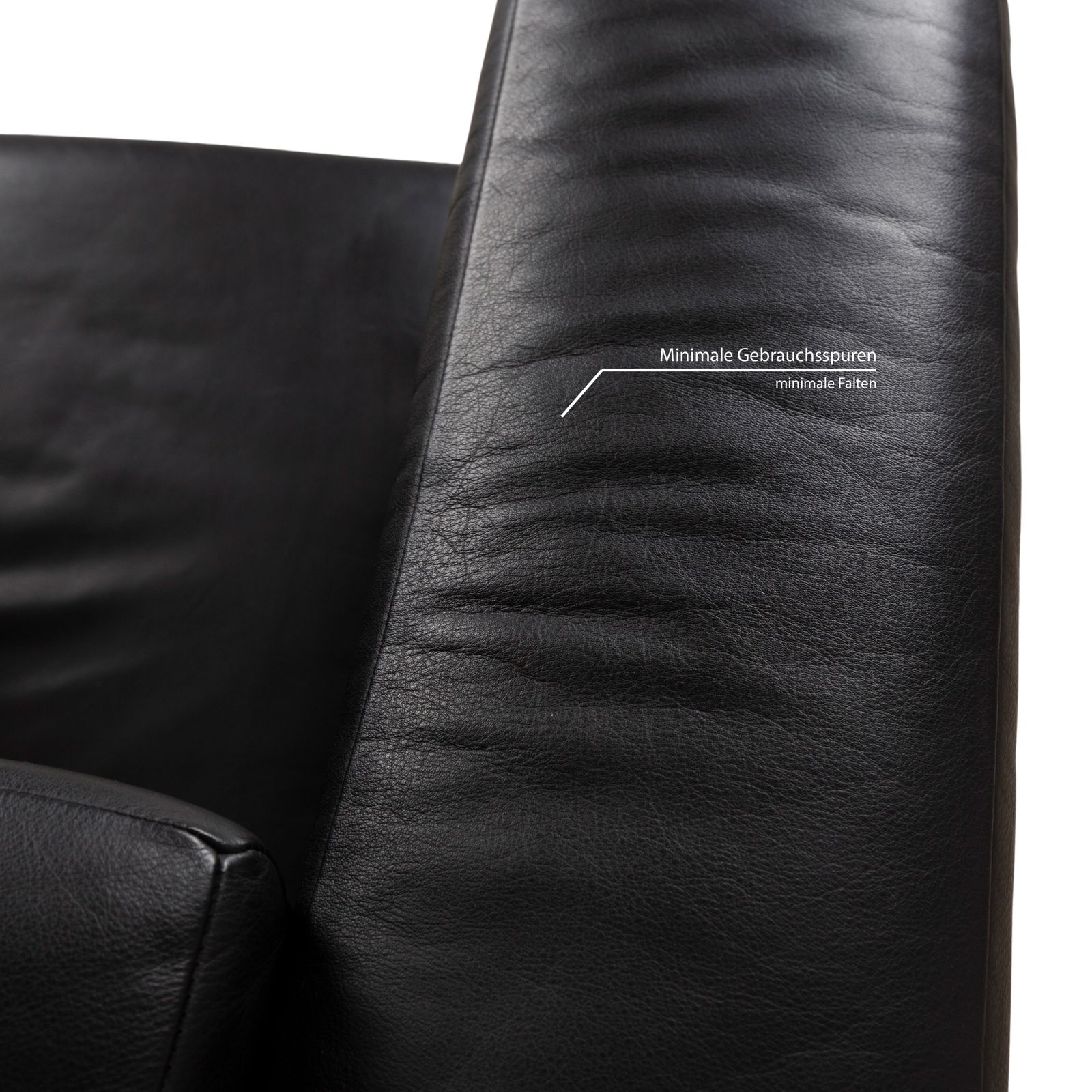 Fauteuil Züco Carat en cuir noir photo buy