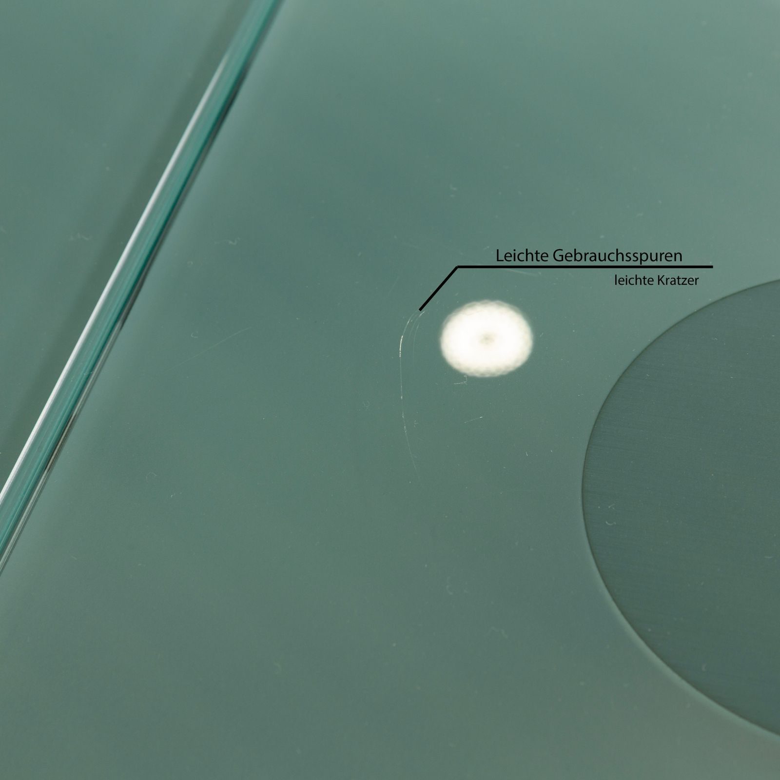 Table à manger Ronald Schmitt K / G 750 / E en verre argenté, fonction rallonge 120-180 x 120 cm photo vintage