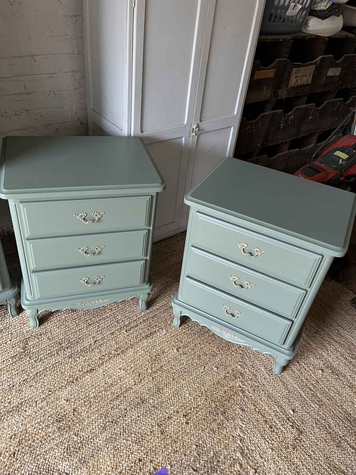 Beautiful Revamped Bedroom Set. Wardrobe,  5 Drawer Chest, 2 X 3 Drawer Bedsides photo Furniture
