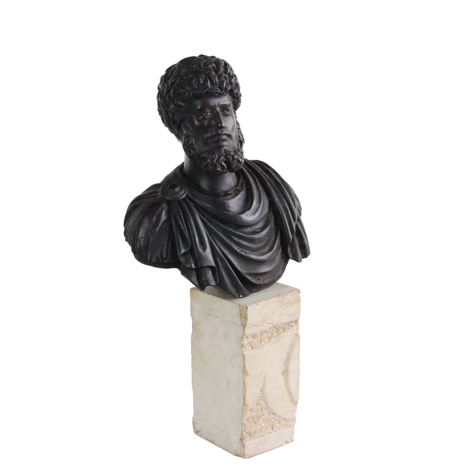 Marco Aurelio Imperatore Romano Busto In Bronzo Fonderia Chiurazzi Napoli