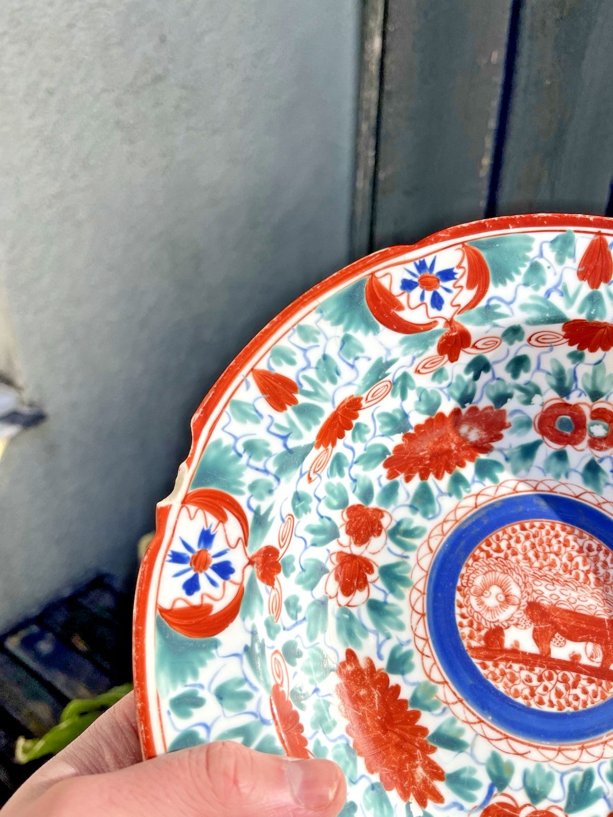 2 Antique C1805 Minton English Porcelain Crazy Cow / Bengal Tiger Soup Bowls A/F photo vintage