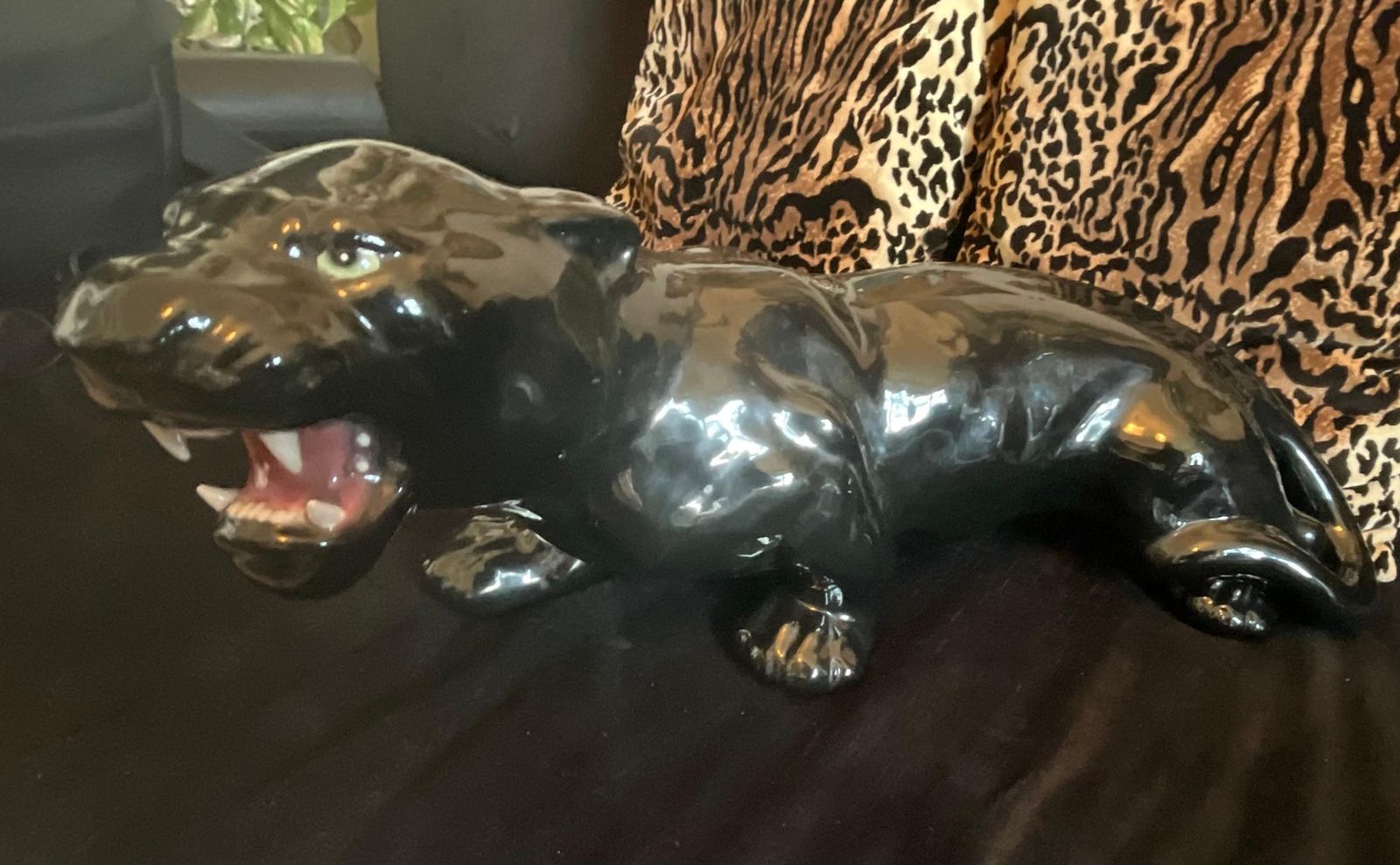 Ceramic Bassano   Black Panther   Made In Italy 1960 photo 1584.0