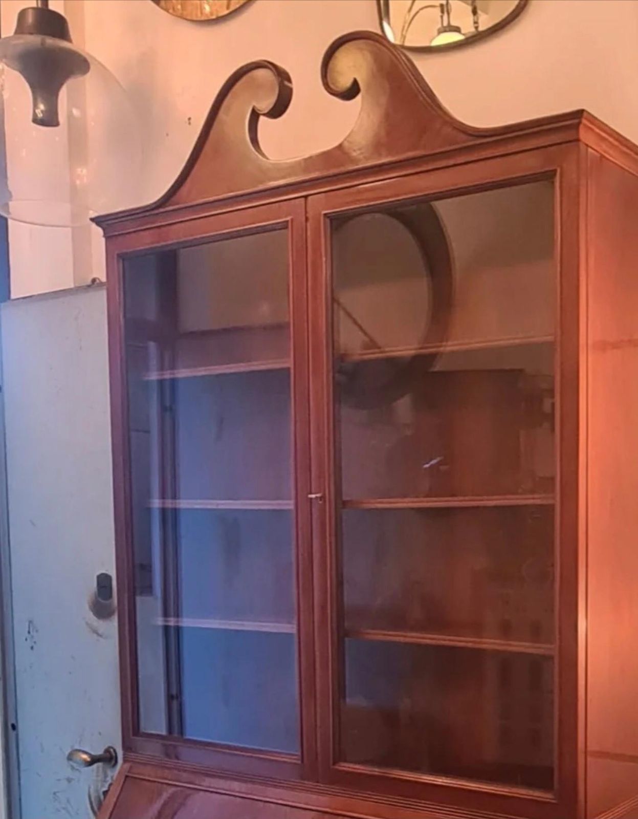 Paolo Buffa Bookcase/Drawer Chest /Mobile Bar Brass Glass Wood 1950s Italy photo furniture