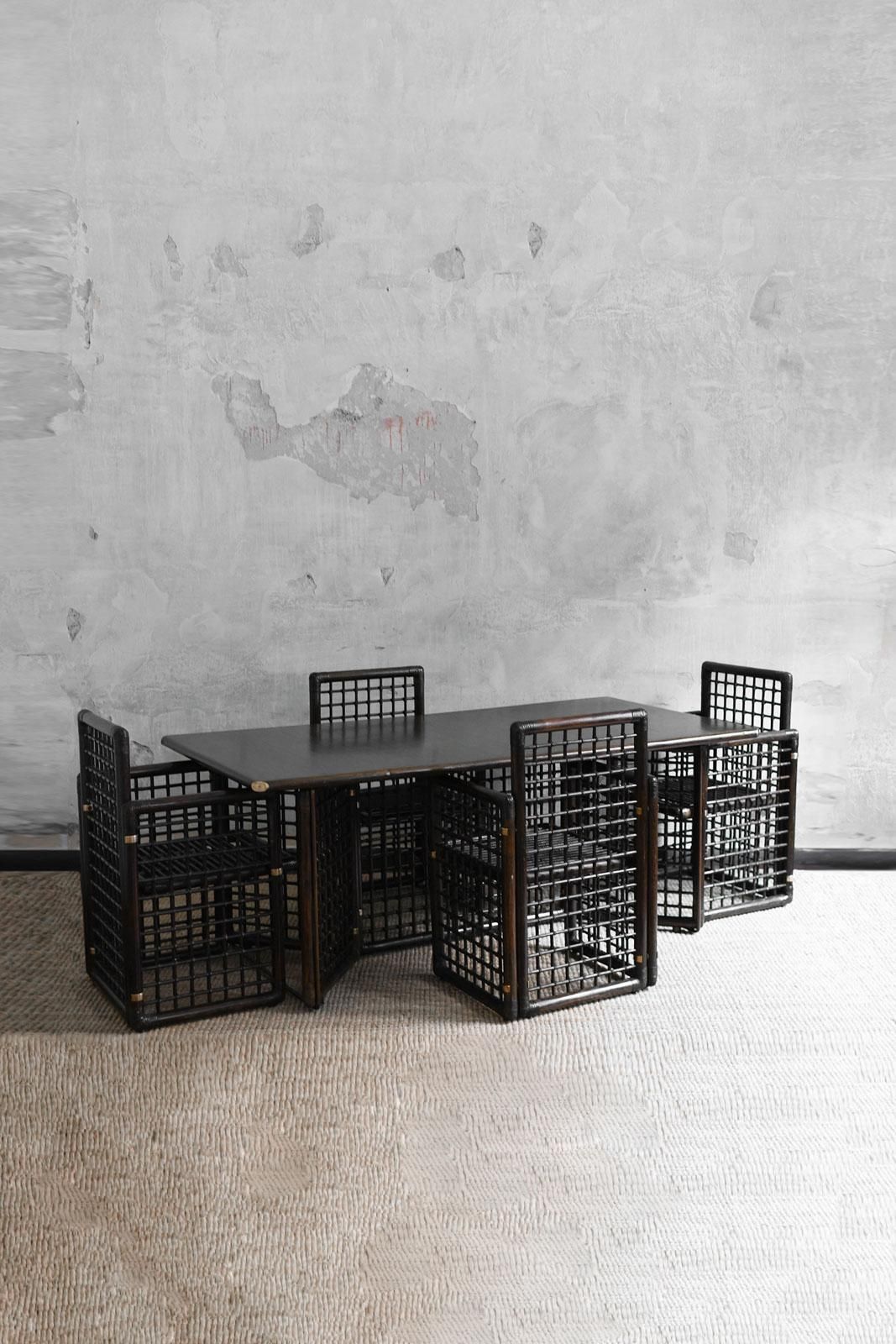 Afra And Tobia Scarpa Dining Set, “Brasilian I” Series, Produced By B&B Italia photo furniture