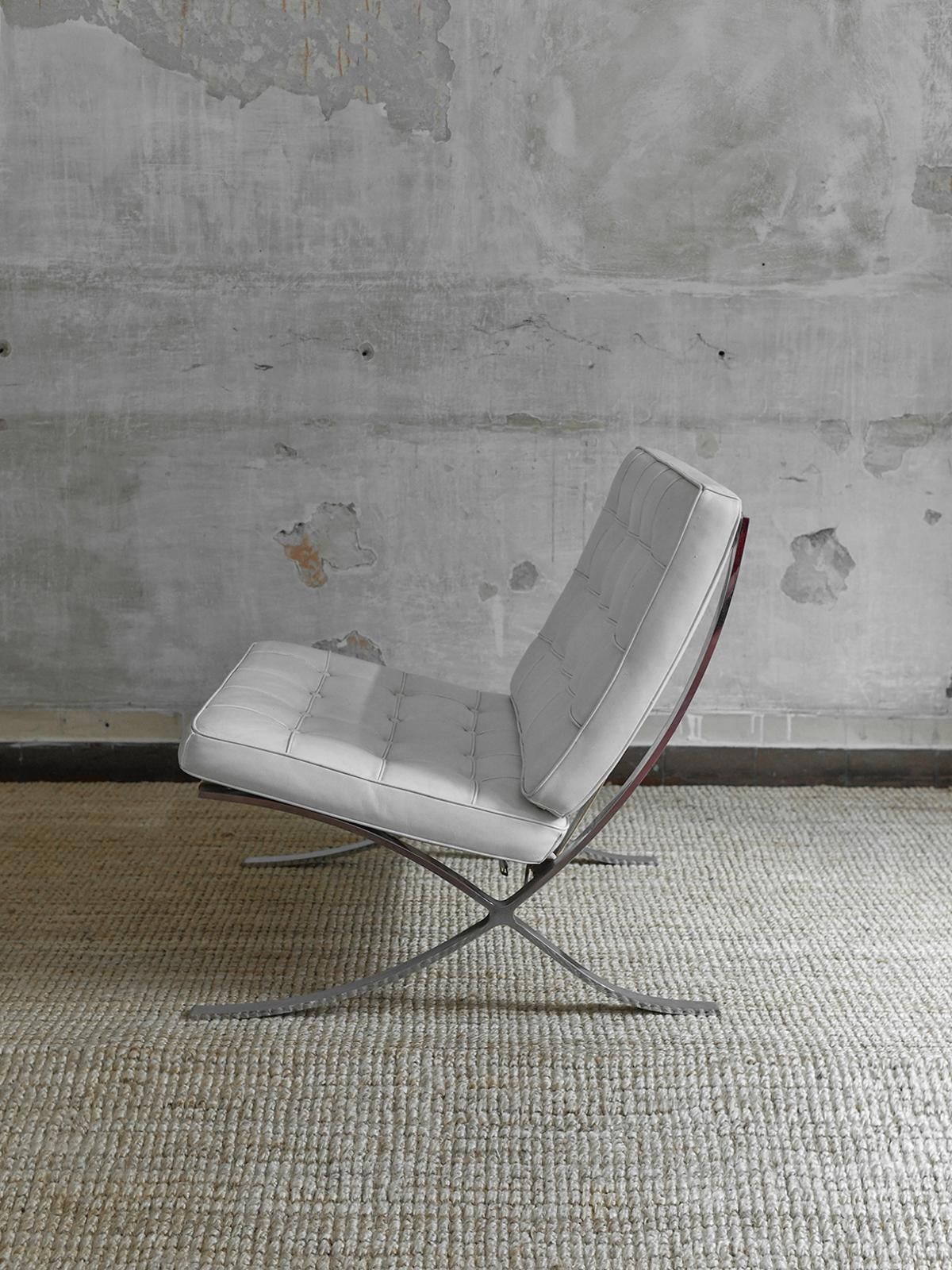 Pair Of Mr90 Barcelona Chairs By Mies Van Der Rohe For Alivar photo buy