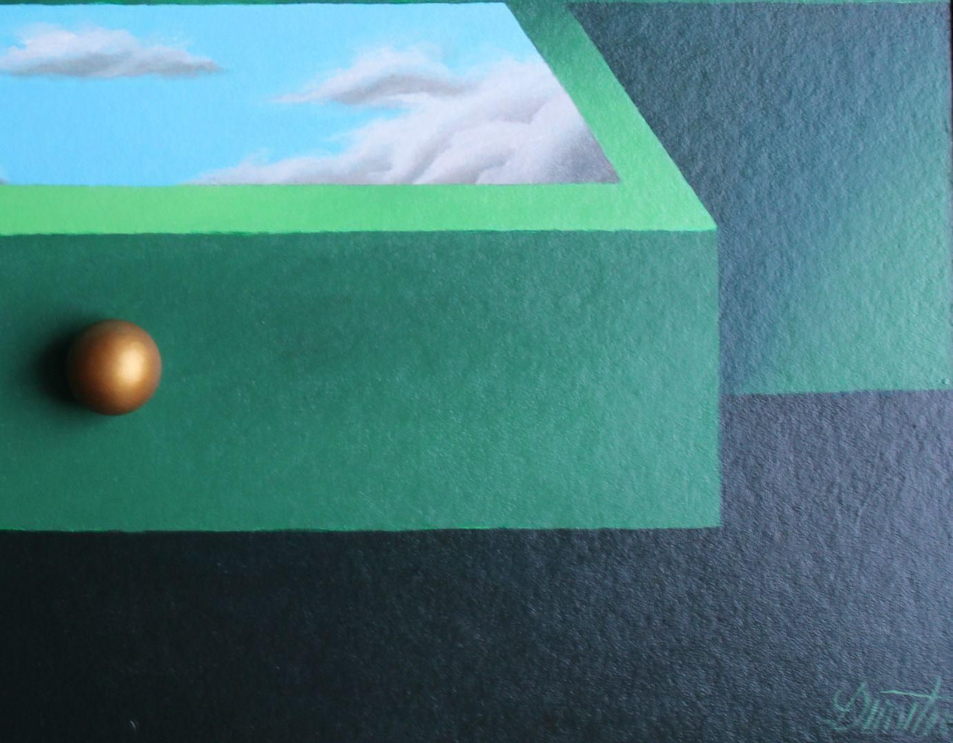 Juris Dimitersdrawer Of Illusions. 2025 Cardboard, Canvas, Oil, 50x70 Cm 2025 photo vinterior