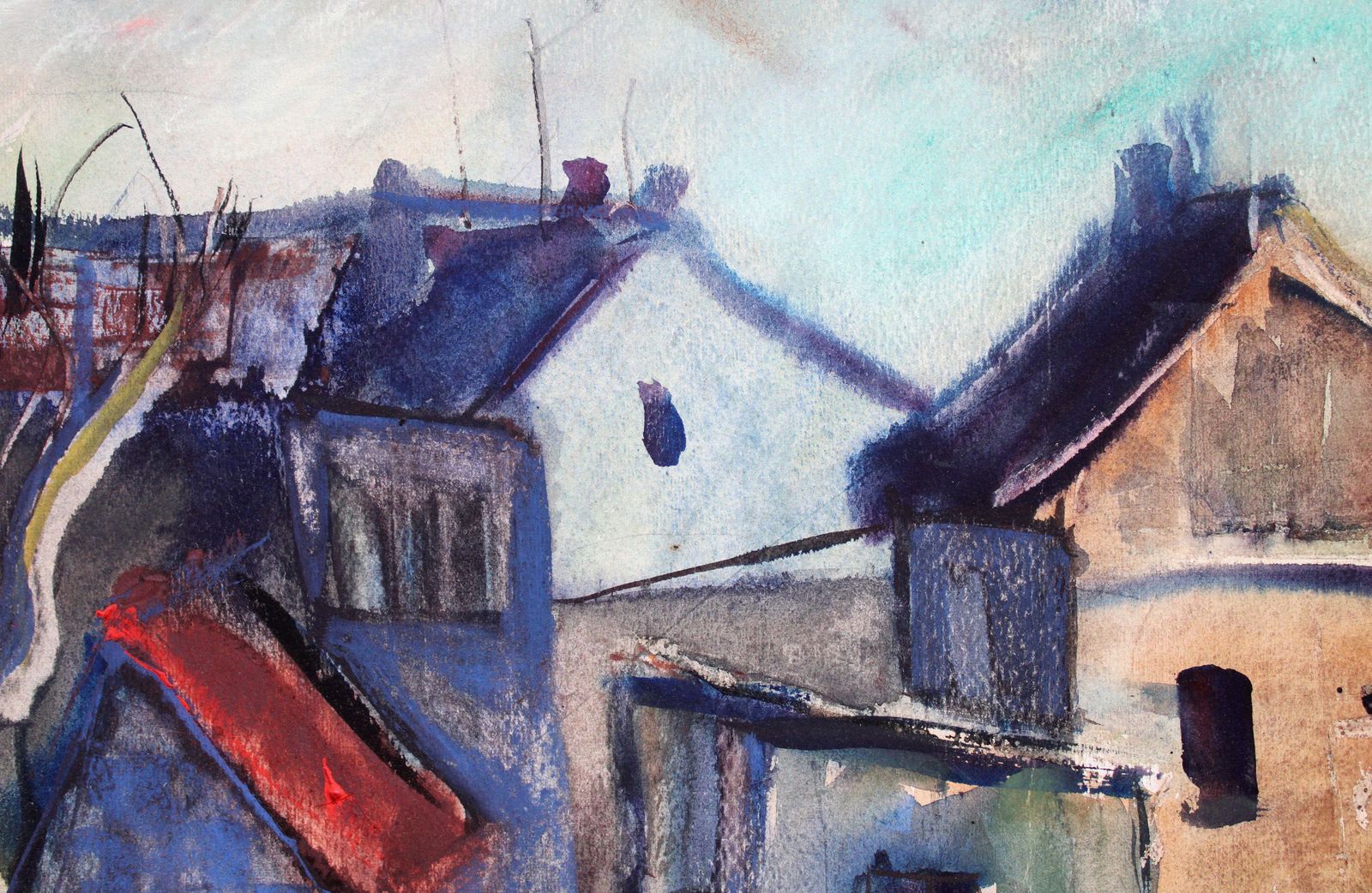 Dzidra Bauma The Roofs Of Tukums 1985 photo 770.0
