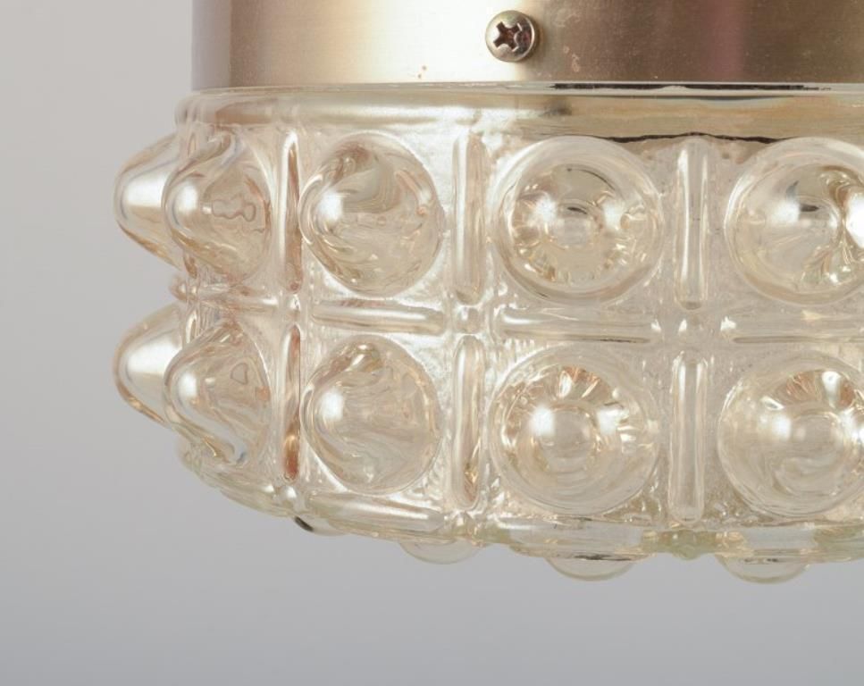 Helena Tynell, Finnish Glass Artist, For Limburg. Designer Ceiling Lamp, 1970s photo 387.0
