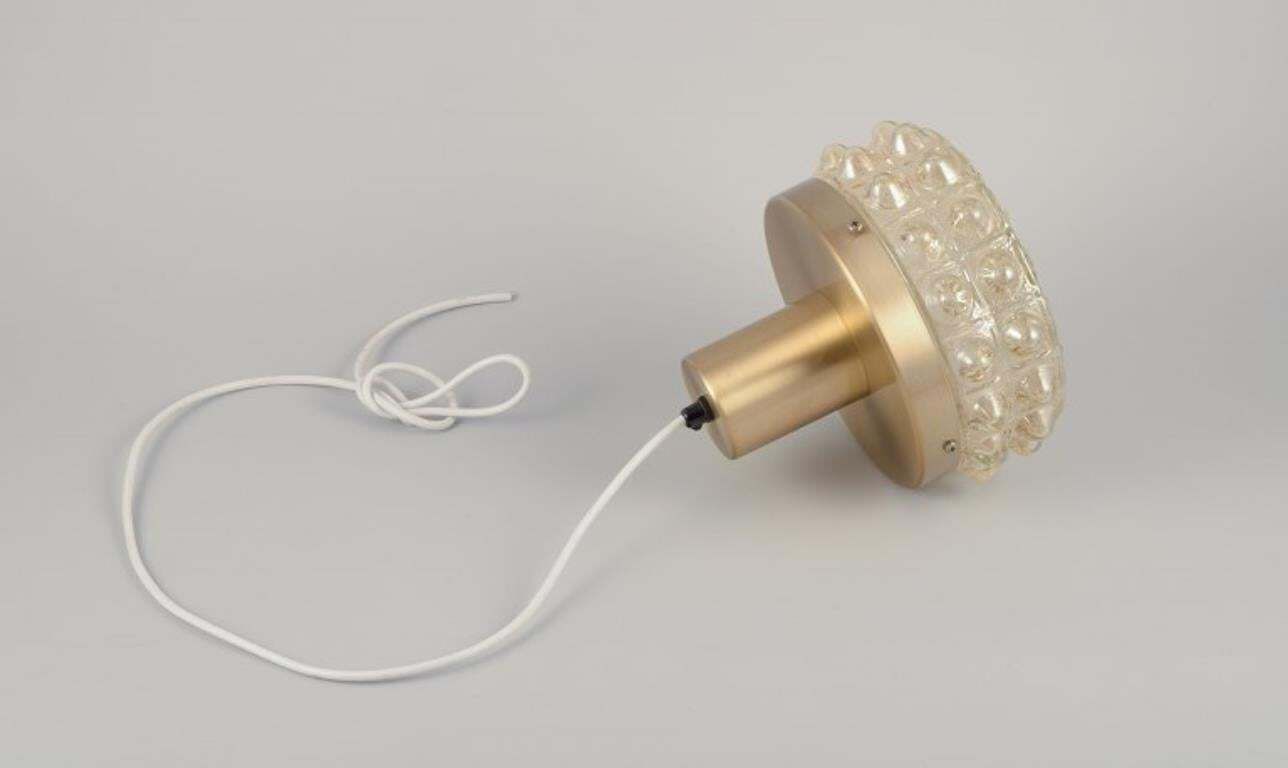 Helena Tynell, Finnish Glass Artist, For Limburg. Designer Ceiling Lamp, 1970s photo buy