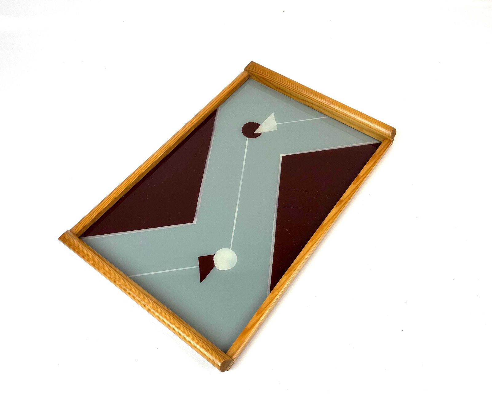 Beautiful Bauhaus Suprematism Streamline Cubist Art Deco Cocktail Serving Tray photo for sale
