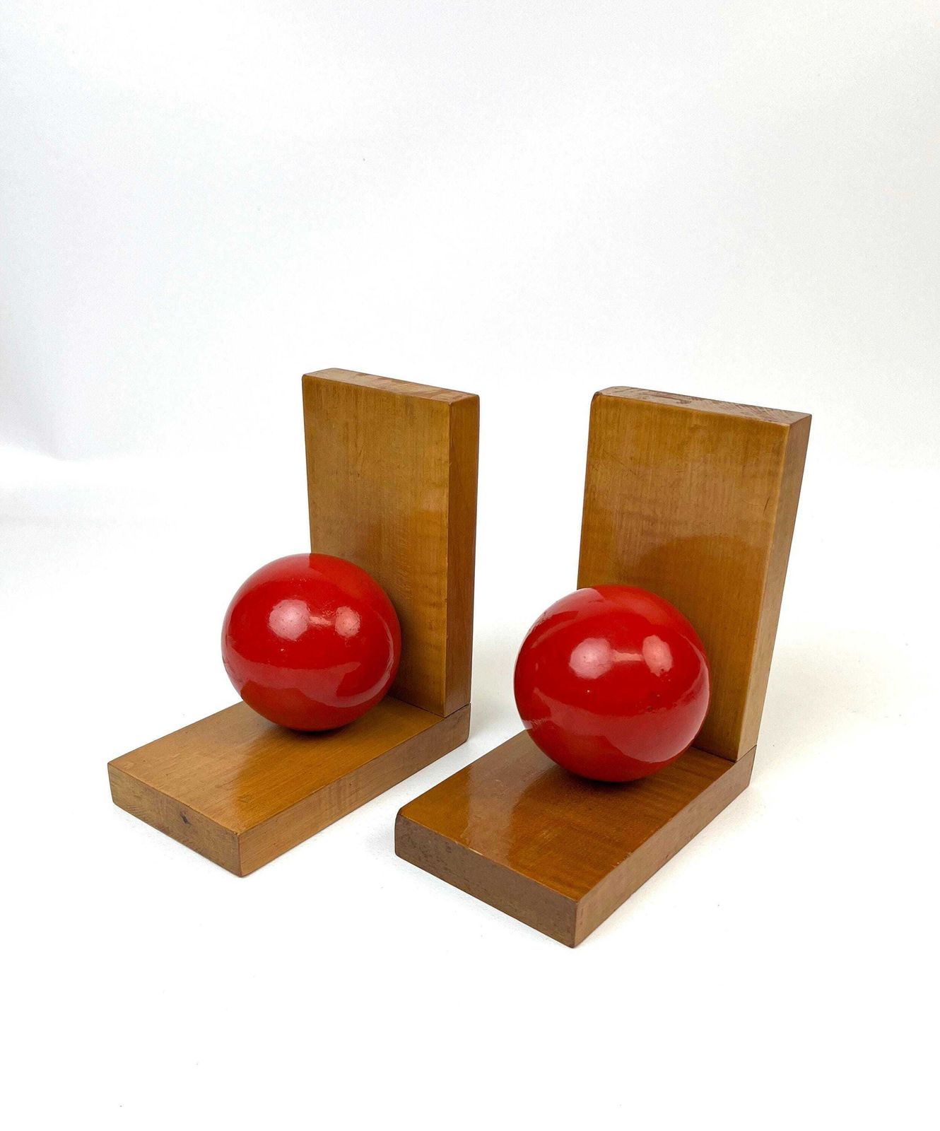 Stunning Bauhaus De Stijl Art Deco Wooden Cubist Pair Bookends Germany 1930 photo buy