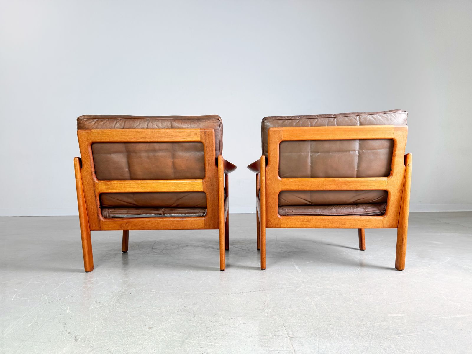 2 Mid Century Armchairs Niels Eilersen Illum Wikkelsø Easy Chair Teak photo 990.0